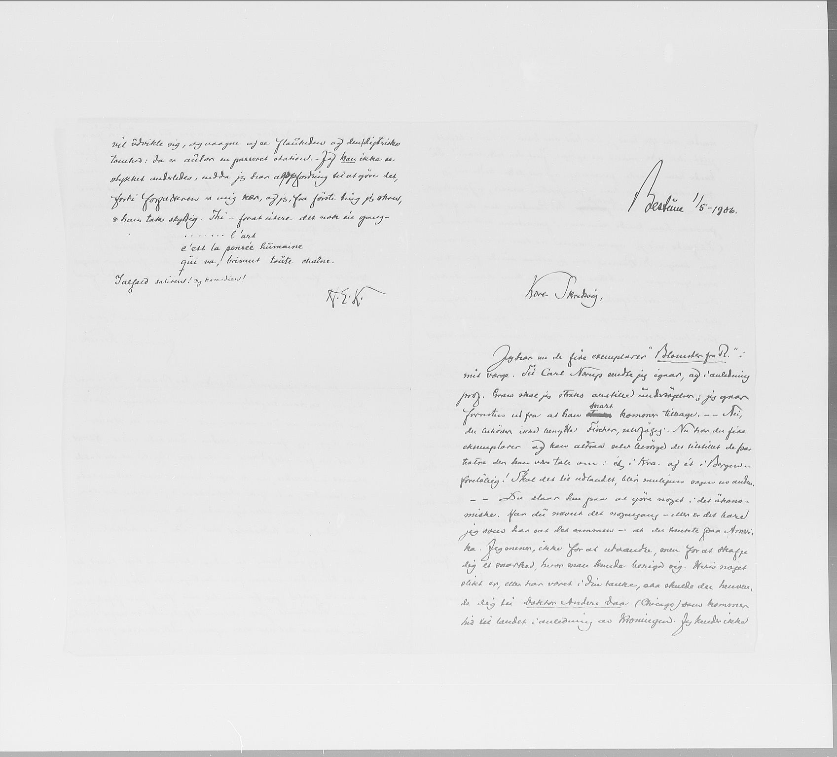 Skredsvig, Christian, RA/PA-0353/E/L0001: Privatbrev fra enkeltpersoner, 1888-1961, p. 121