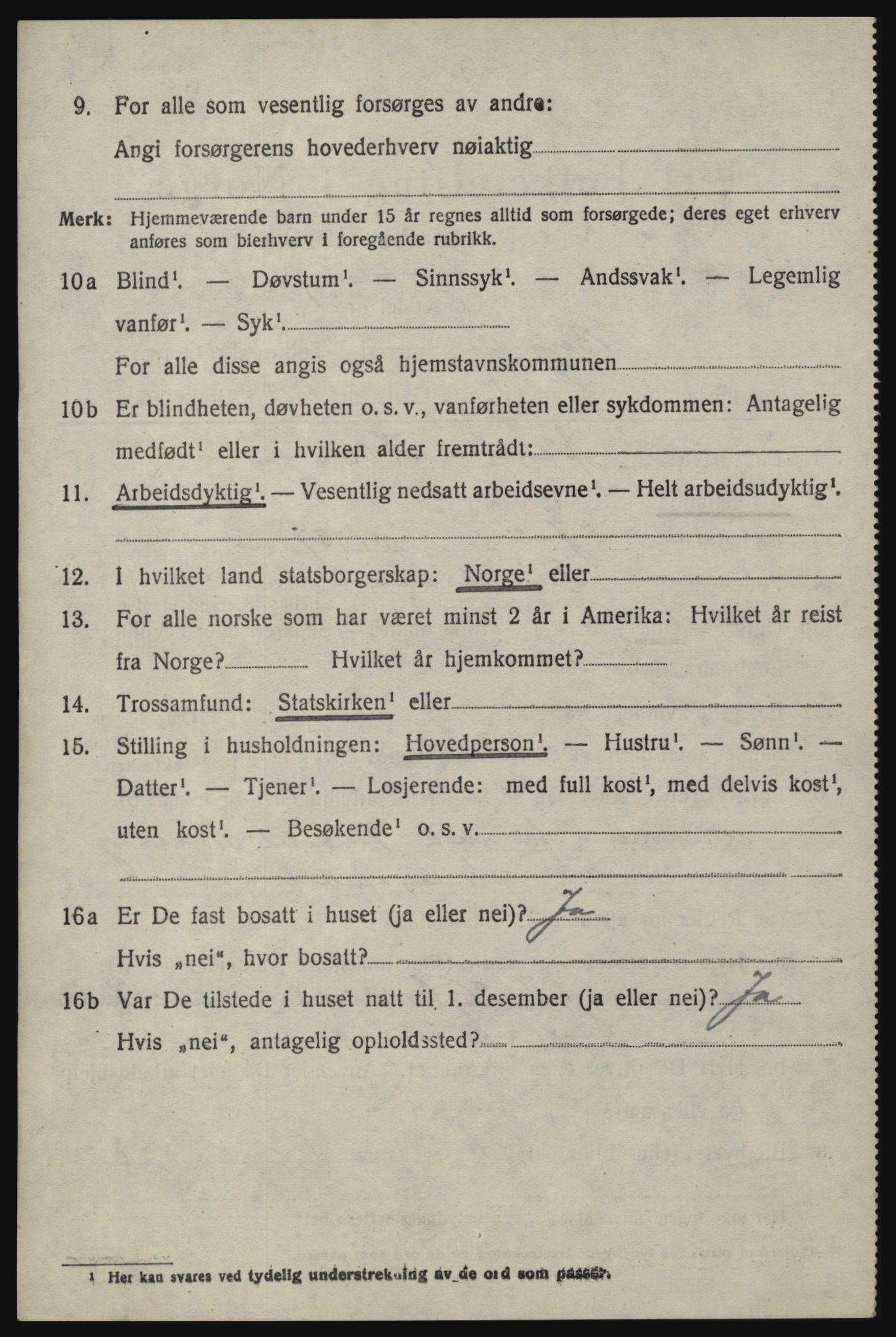 SAO, 1920 census for Berg, 1920, p. 5970