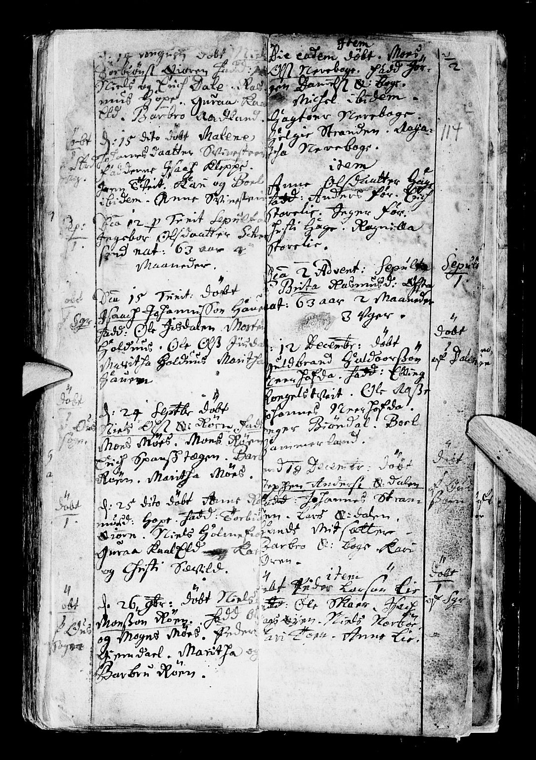 Os sokneprestembete, AV/SAB-A-99929: Parish register (official) no. A 6, 1669-1719, p. 114