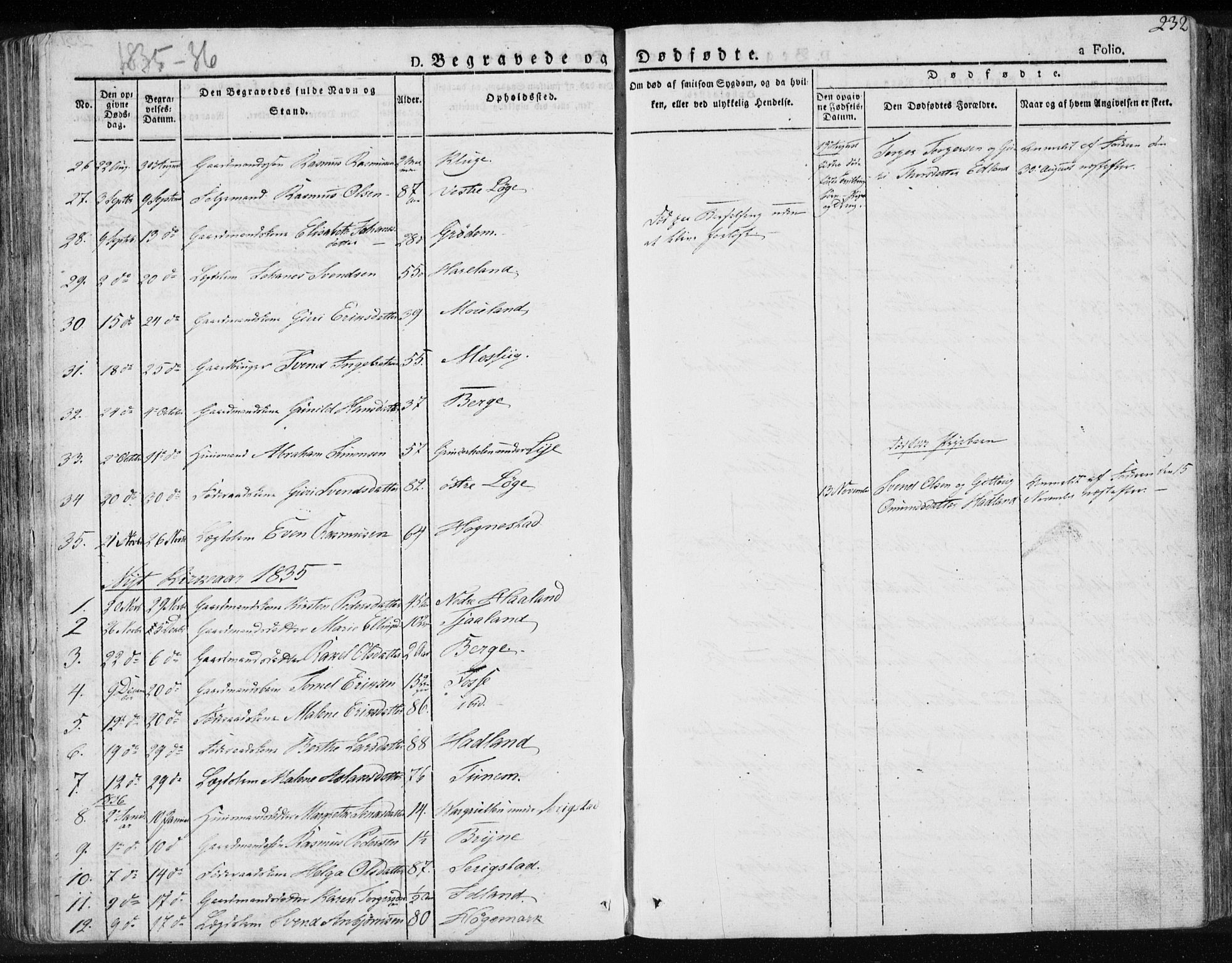 Lye sokneprestkontor, AV/SAST-A-101794/001/30BA/L0004: Parish register (official) no. A 4, 1826-1841, p. 252