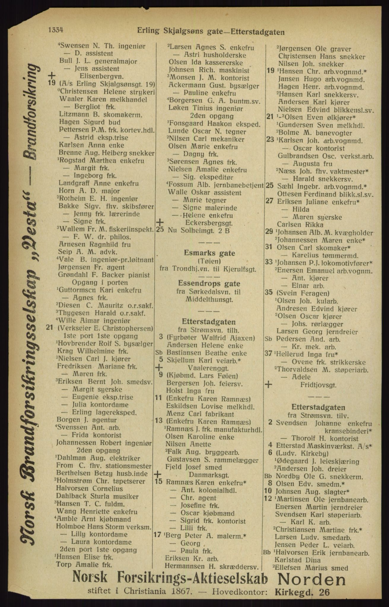 Kristiania/Oslo adressebok, PUBL/-, 1916, p. 1334