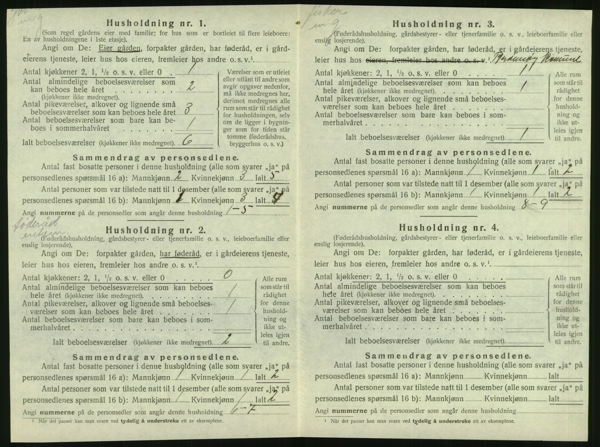 SAT, 1920 census for Brønnøy, 1920, p. 135