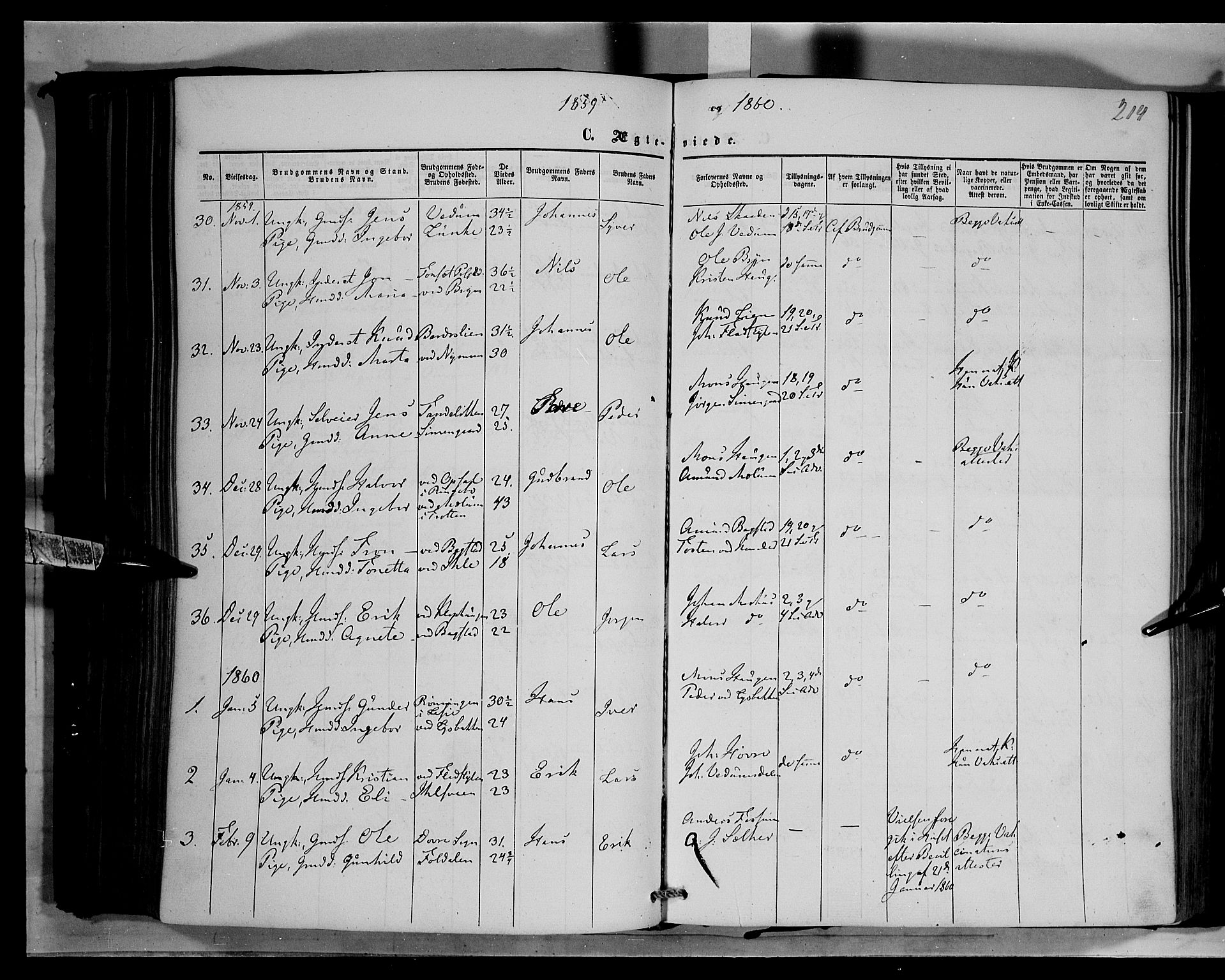 Øyer prestekontor, SAH/PREST-084/H/Ha/Haa/L0006: Parish register (official) no. 6, 1858-1874, p. 214