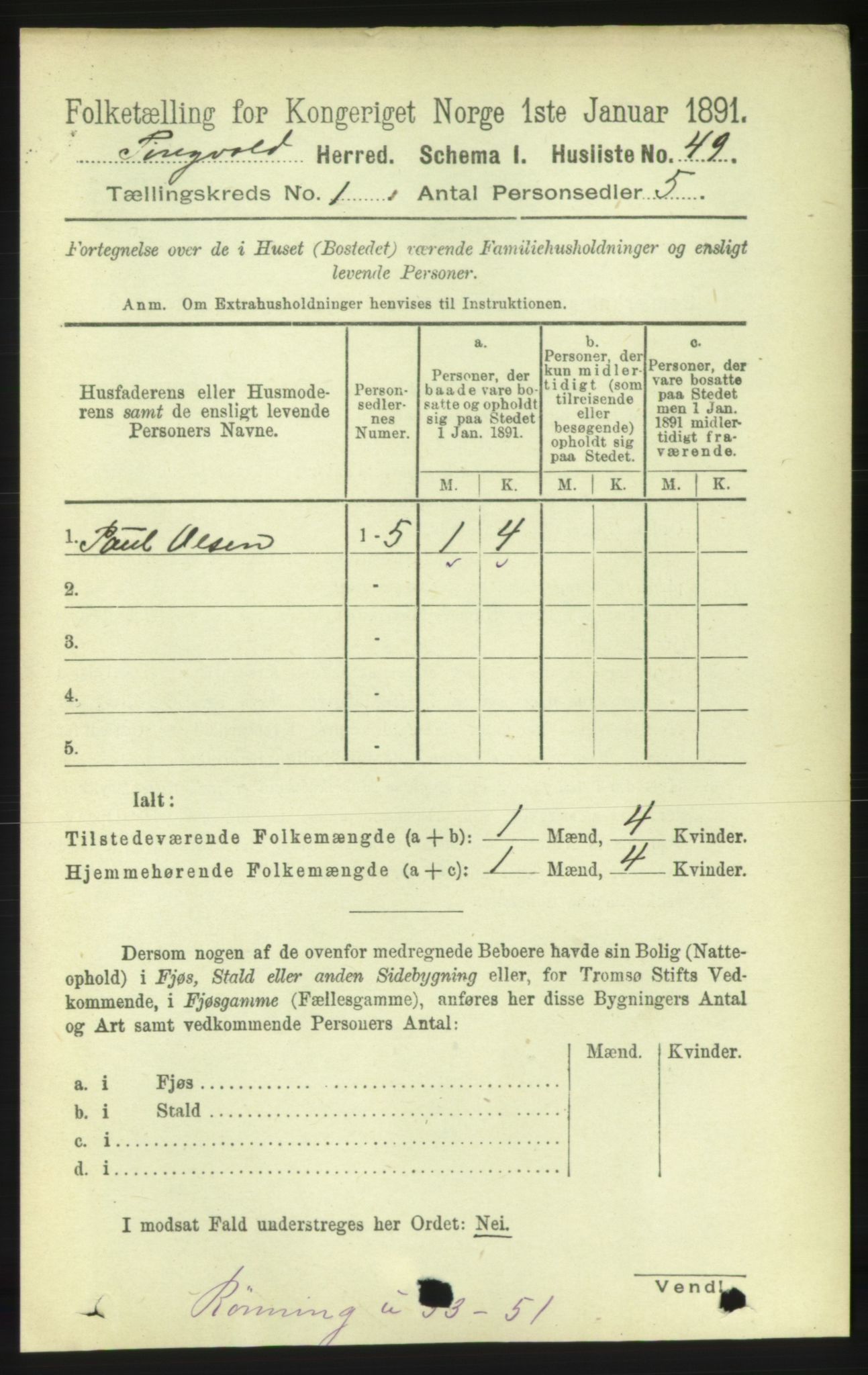 RA, 1891 census for 1560 Tingvoll, 1891, p. 68