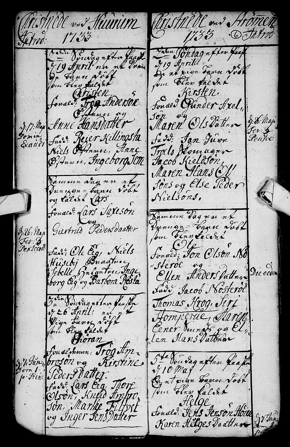 Hurum kirkebøker, AV/SAKO-A-229/F/Fa/L0002: Parish register (official) no. 2, 1733-1757, p. 6