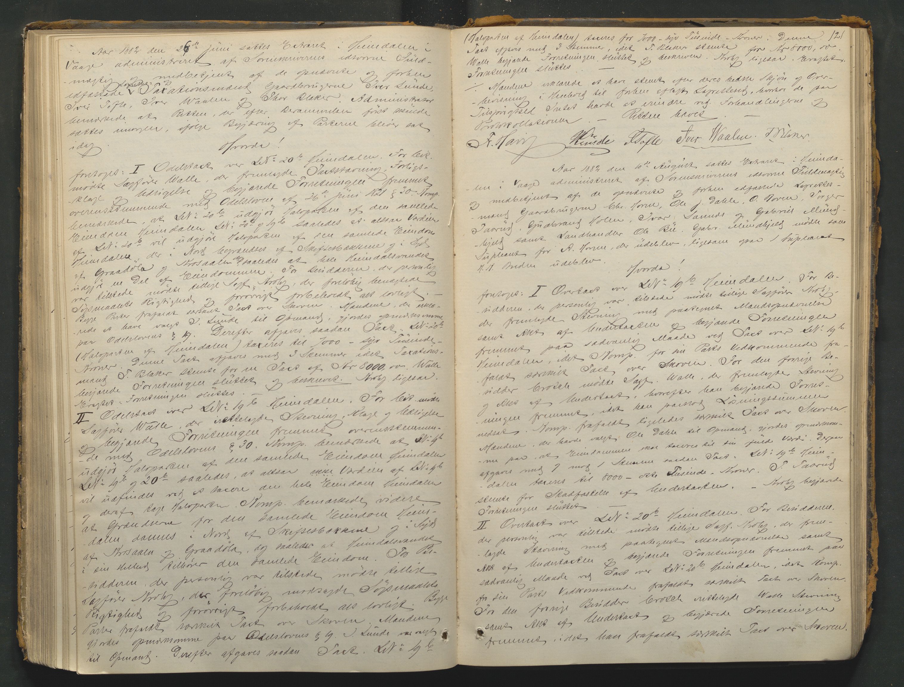 Nord-Gudbrandsdal tingrett, AV/SAH-TING-002/G/Gc/Gcb/L0004: Ekstrarettsprotokoll for åstedssaker, 1876-1887, p. 120b-121a