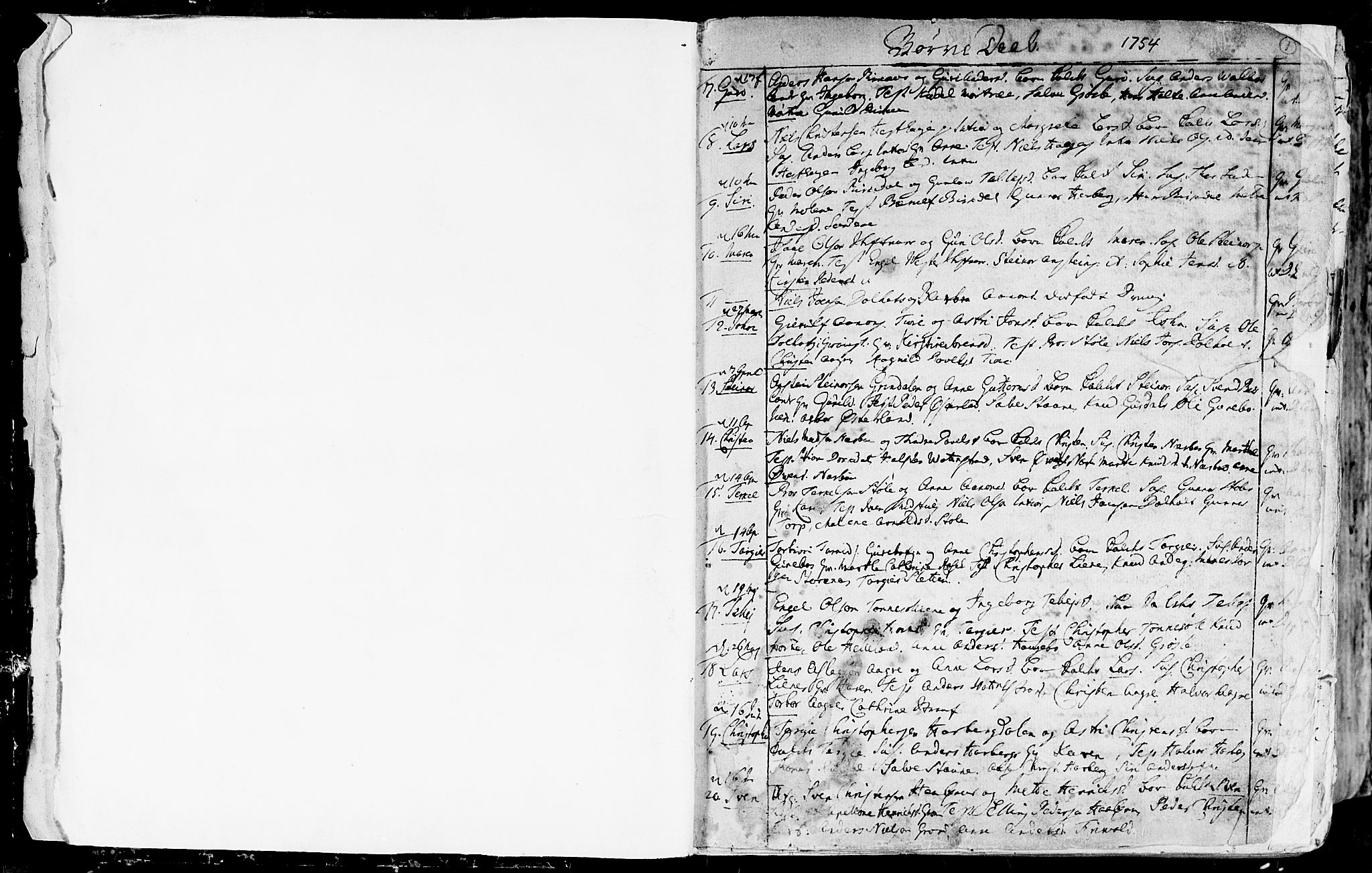 Hommedal sokneprestkontor, SAK/1111-0023/F/Fa/Fab/L0002: Parish register (official) no. A 2 /1, 1741-1848, p. 1
