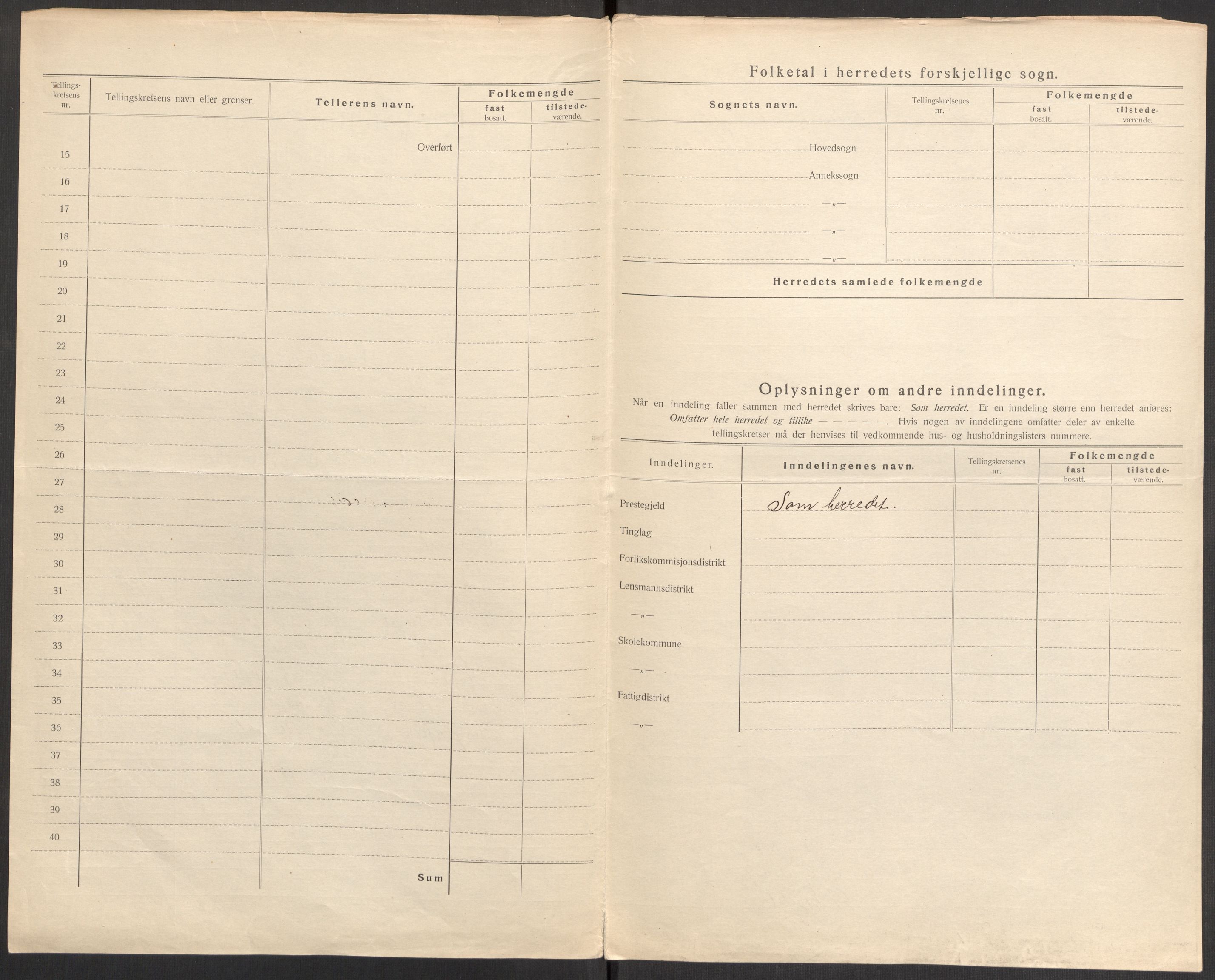 SAST, 1920 census for Høle, 1920, p. 10