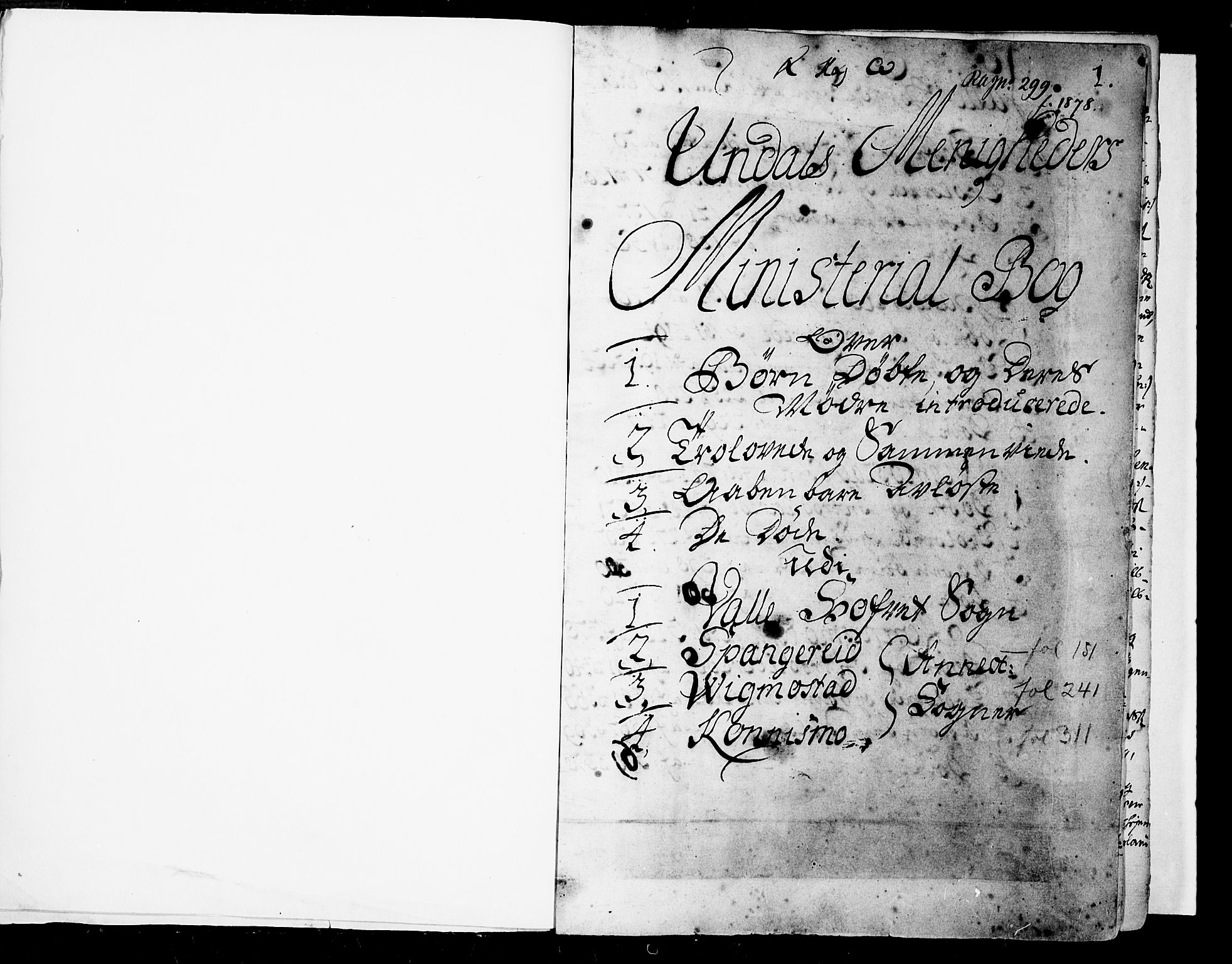 Sør-Audnedal sokneprestkontor, AV/SAK-1111-0039/F/Fa/Fab/L0001: Parish register (official) no. A 1 /1, 1726-1766, p. 1