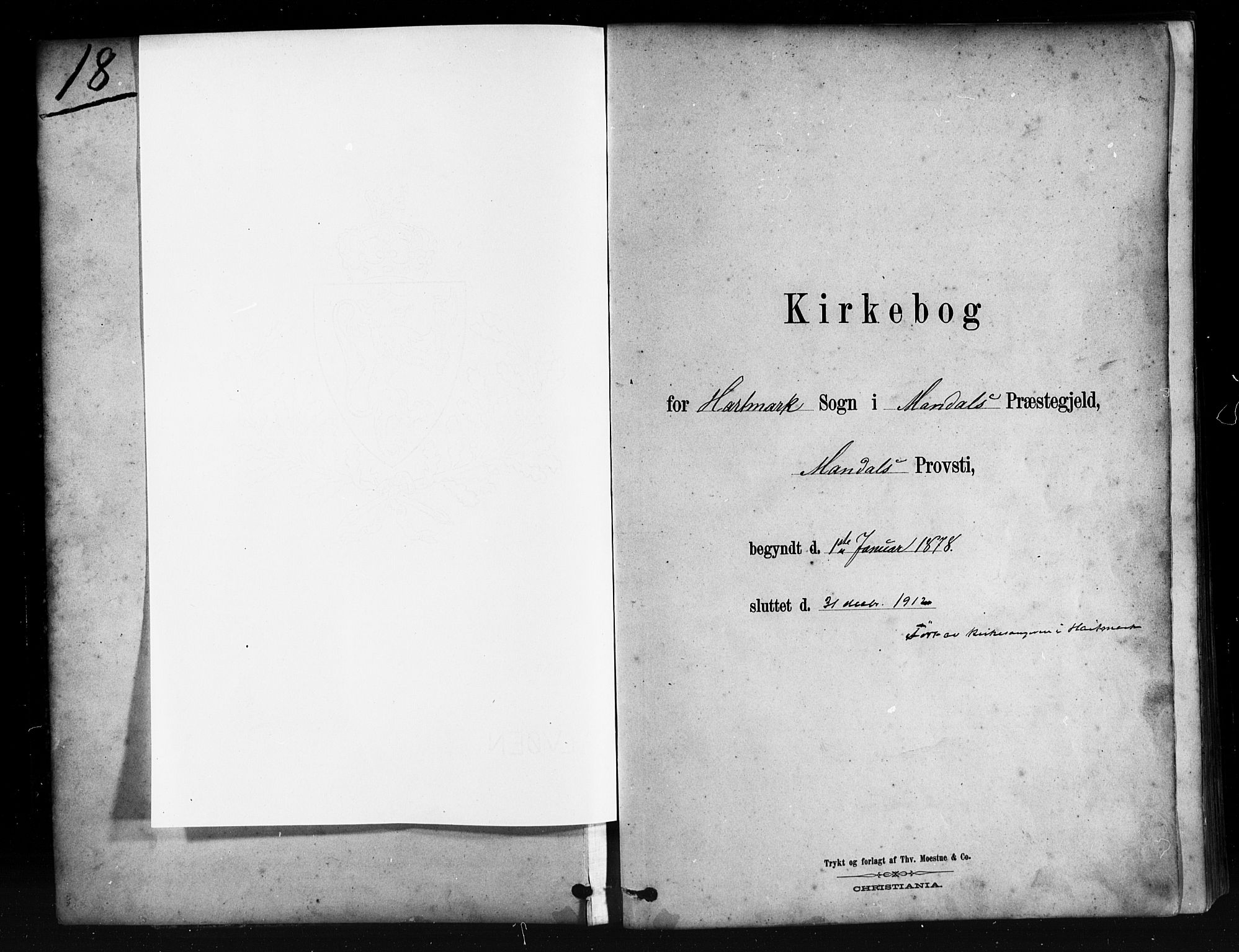 Mandal sokneprestkontor, SAK/1111-0030/F/Fb/Fbb/L0004: Parish register (copy) no. B 4, 1878-1913