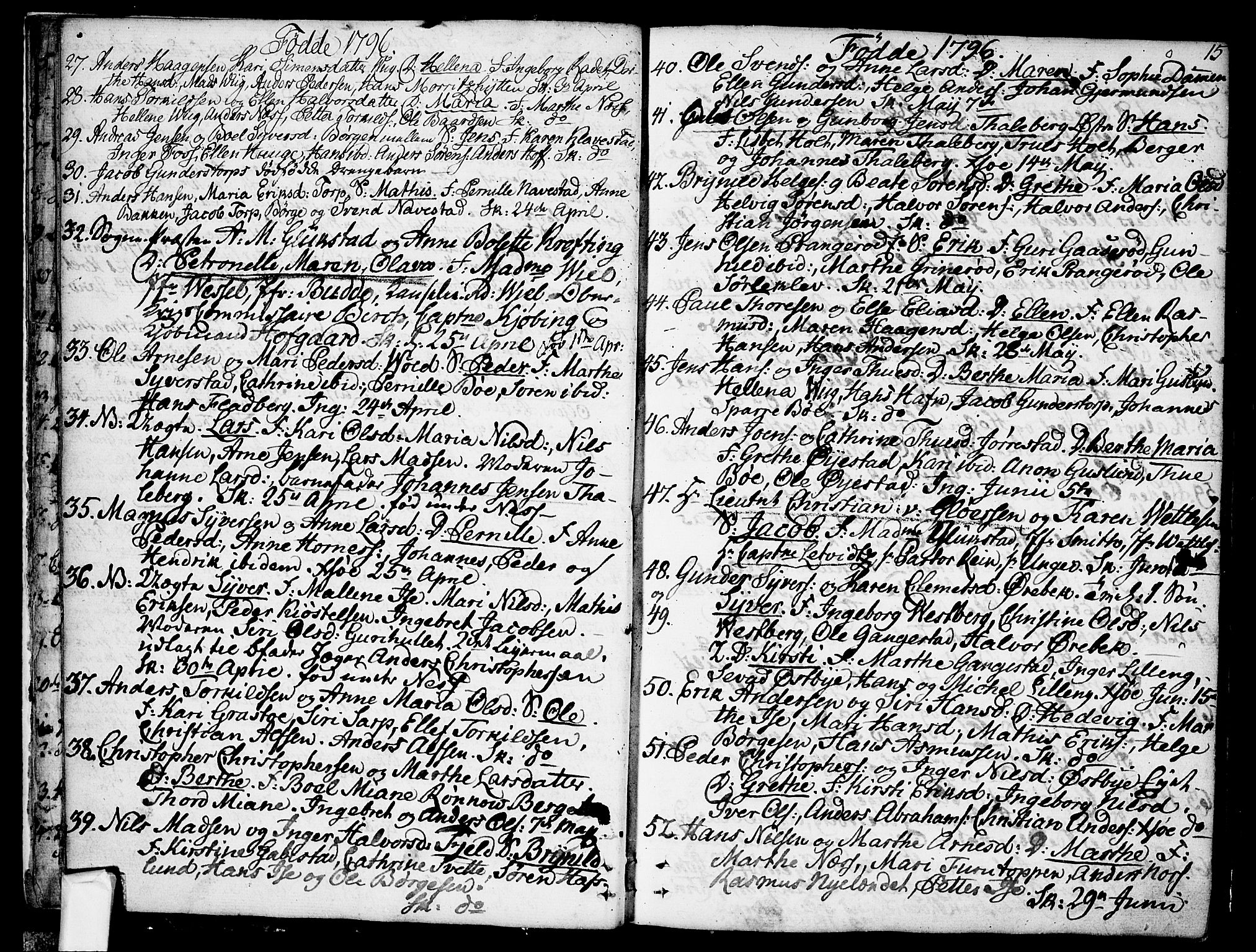 Skjeberg prestekontor Kirkebøker, SAO/A-10923/F/Fa/L0003: Parish register (official) no. I 3, 1792-1814, p. 15