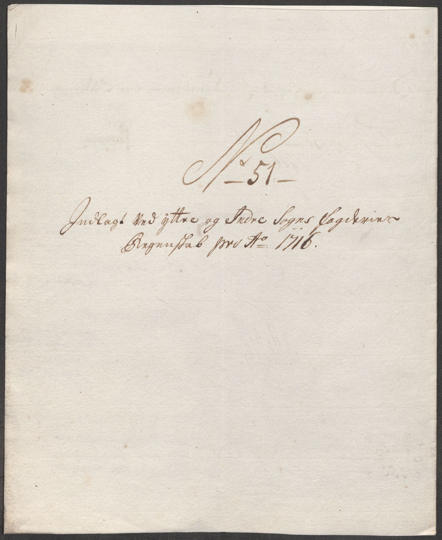 Rentekammeret inntil 1814, Reviderte regnskaper, Fogderegnskap, AV/RA-EA-4092/R52/L3320: Fogderegnskap Sogn, 1715-1716, p. 584