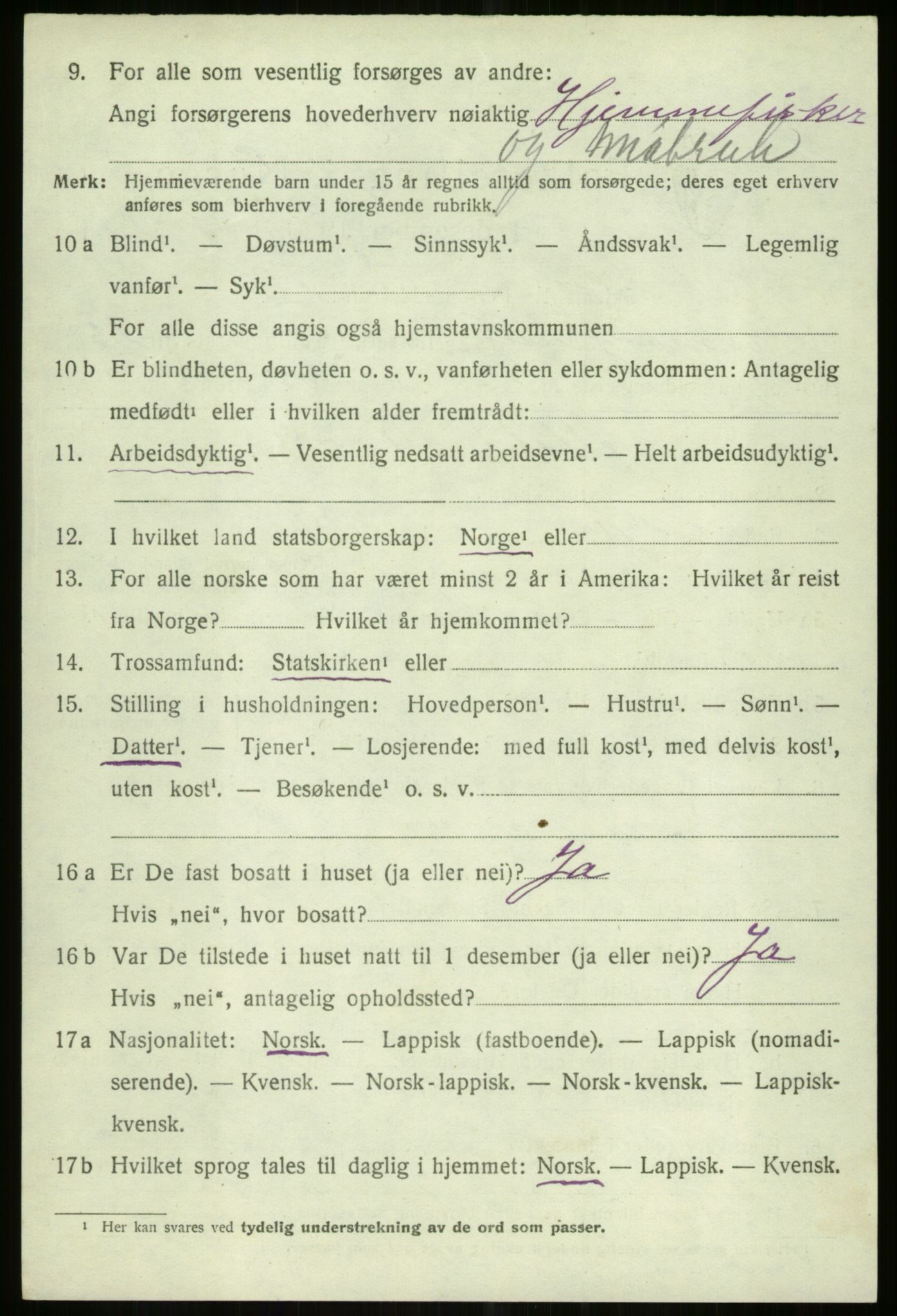 SATØ, 1920 census for Tromsøysund, 1920, p. 12179