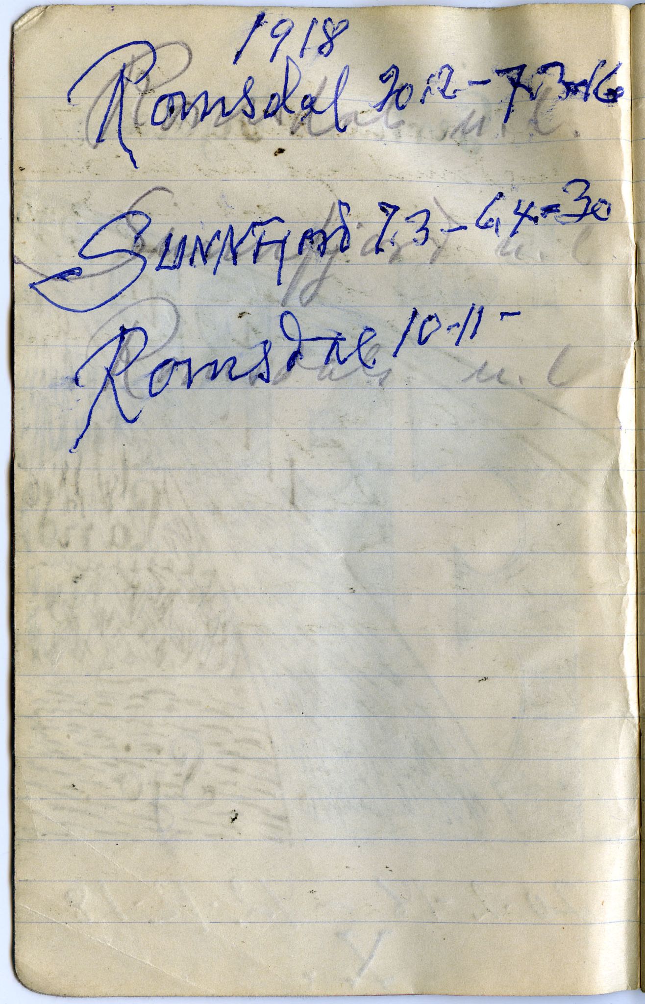 Gerhard Kjølås-arkivet, FMFB/A-1081/F/L0012: Bok X, 1918