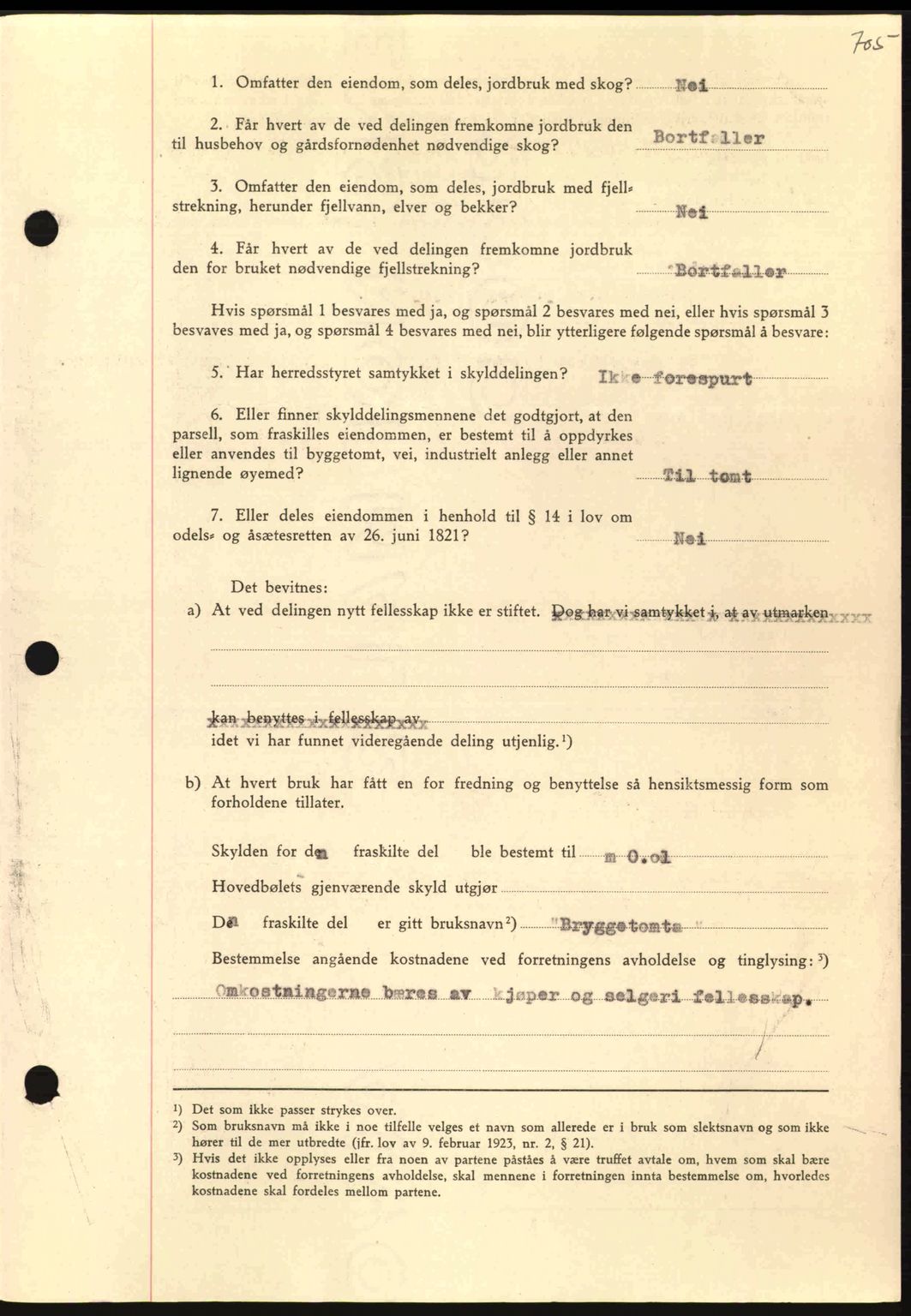 Nordmøre sorenskriveri, AV/SAT-A-4132/1/2/2Ca: Mortgage book no. A96, 1943-1944, Diary no: : 2679/1943