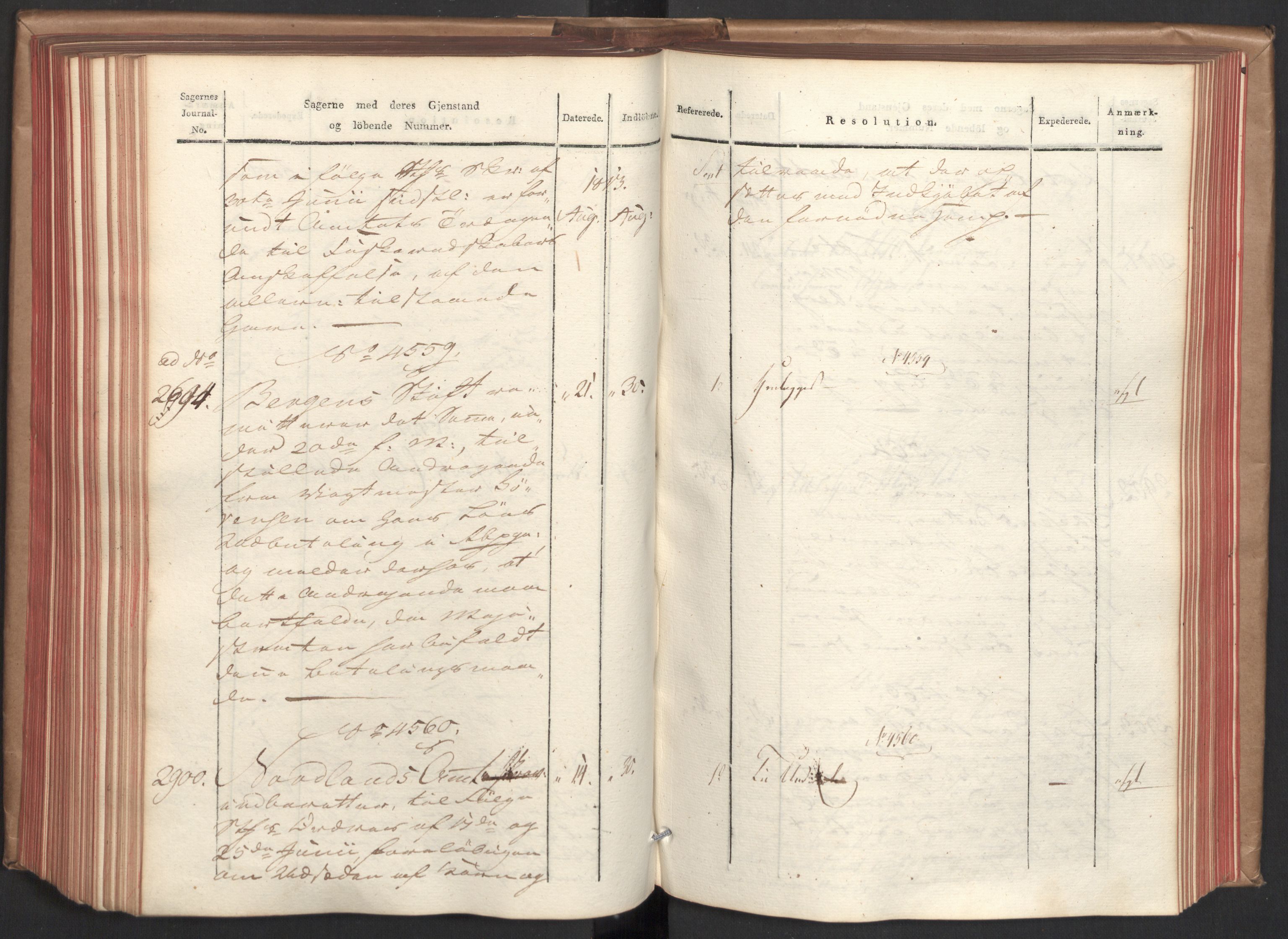 Stattholderembetet 1810-1814, 2. kontor (Kontor B), AV/RA-EA-5432/Ab/L0007: Referatprotokoll,  j.nr. 2603-3042,  l.nr. 4173-4731, 1813, p. 212