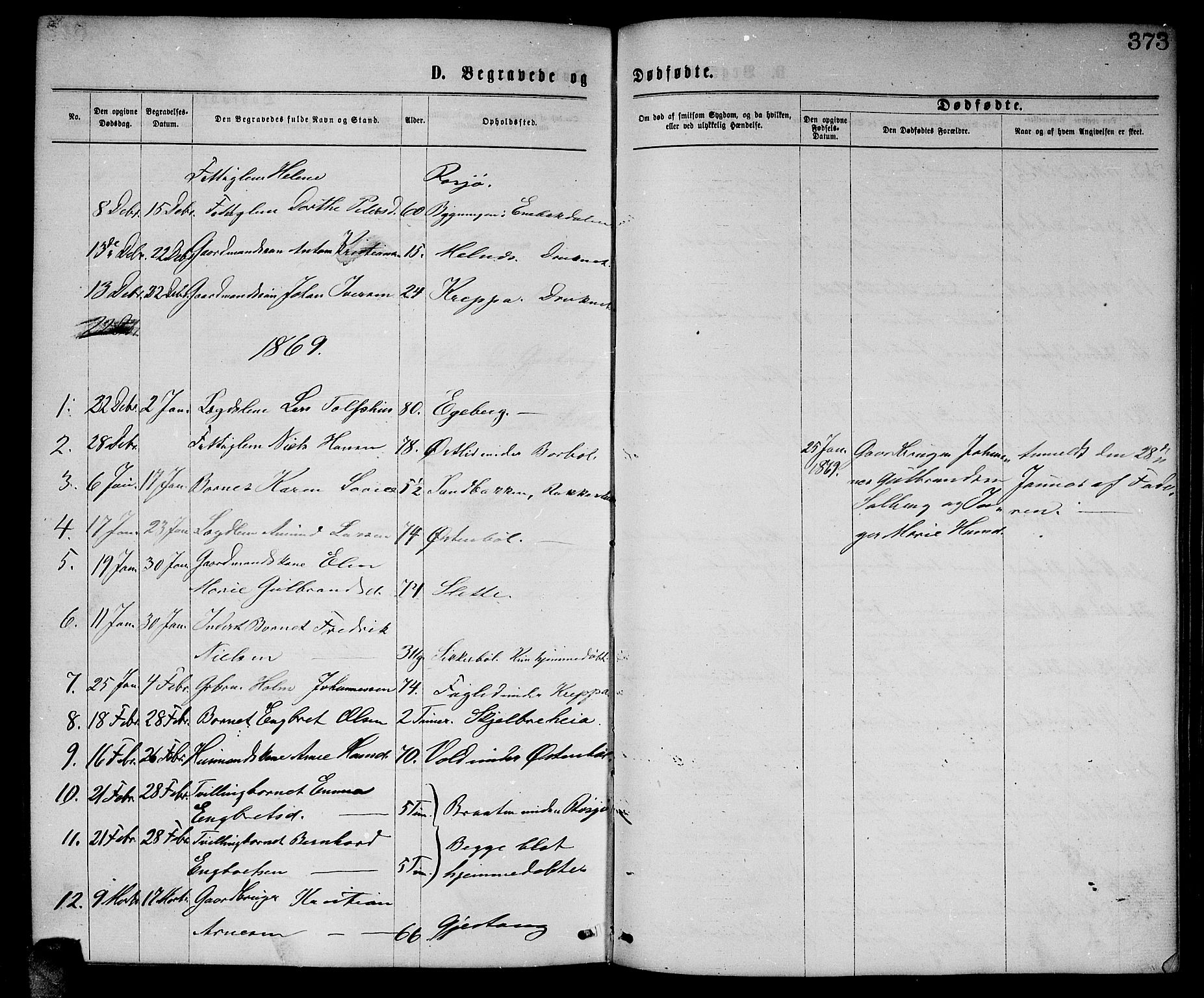 Enebakk prestekontor Kirkebøker, SAO/A-10171c/G/Ga/L0005: Parish register (copy) no. I 5, 1867-1888, p. 373
