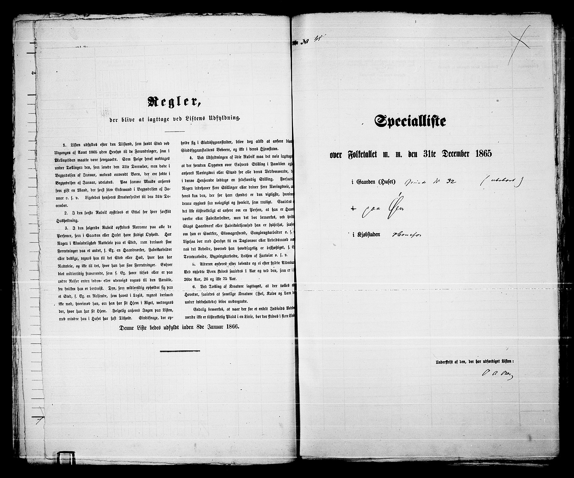 RA, 1865 census for Norderhov/Hønefoss, 1865, p. 90