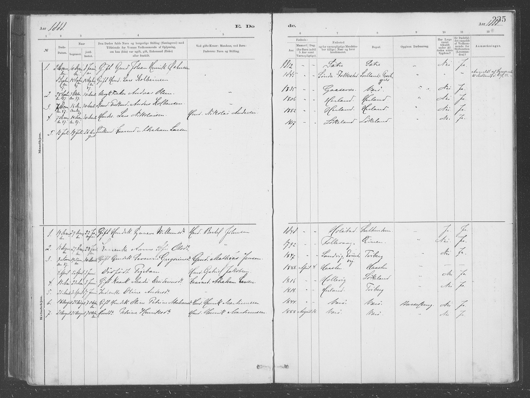 Askvoll sokneprestembete, SAB/A-79501/H/Haa/Haac/L0001: Parish register (official) no. C  1, 1879-1922, p. 235
