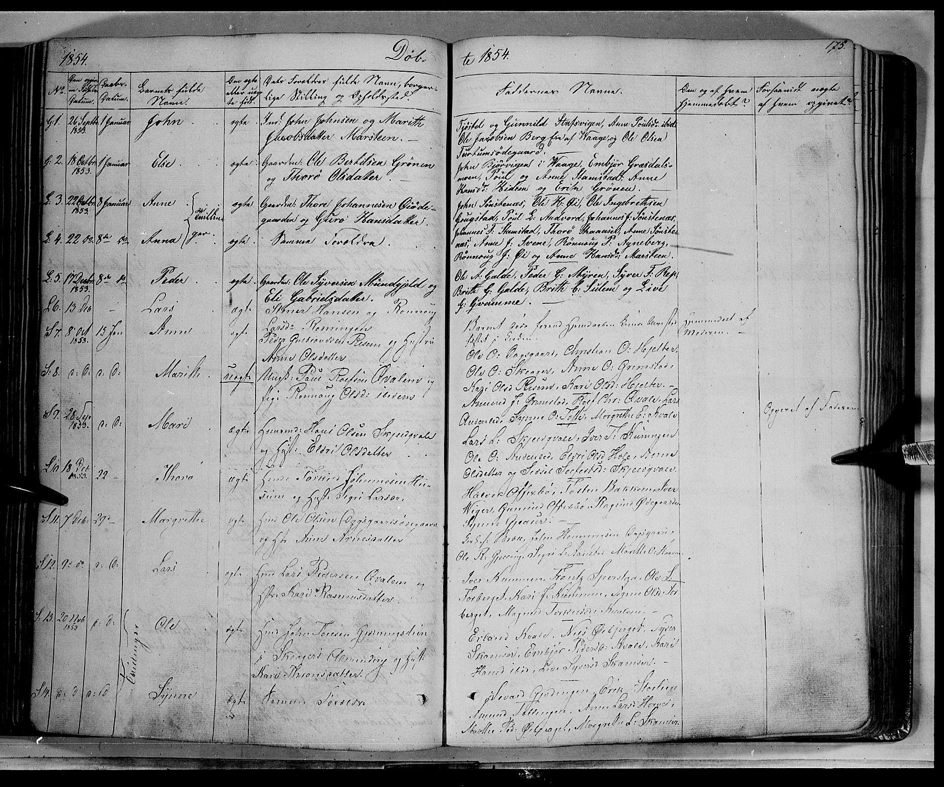Lom prestekontor, SAH/PREST-070/K/L0006: Parish register (official) no. 6A, 1837-1863, p. 175