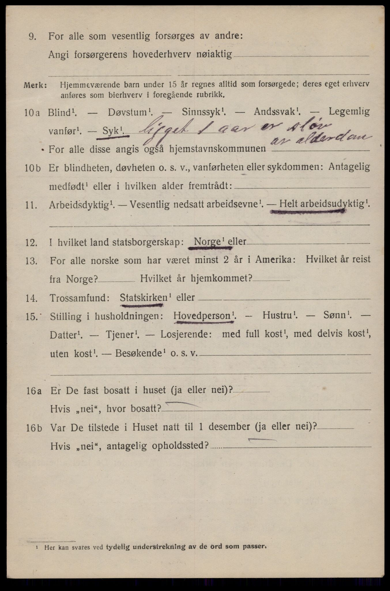 SAT, 1920 census for Trondheim, 1920, p. 58231