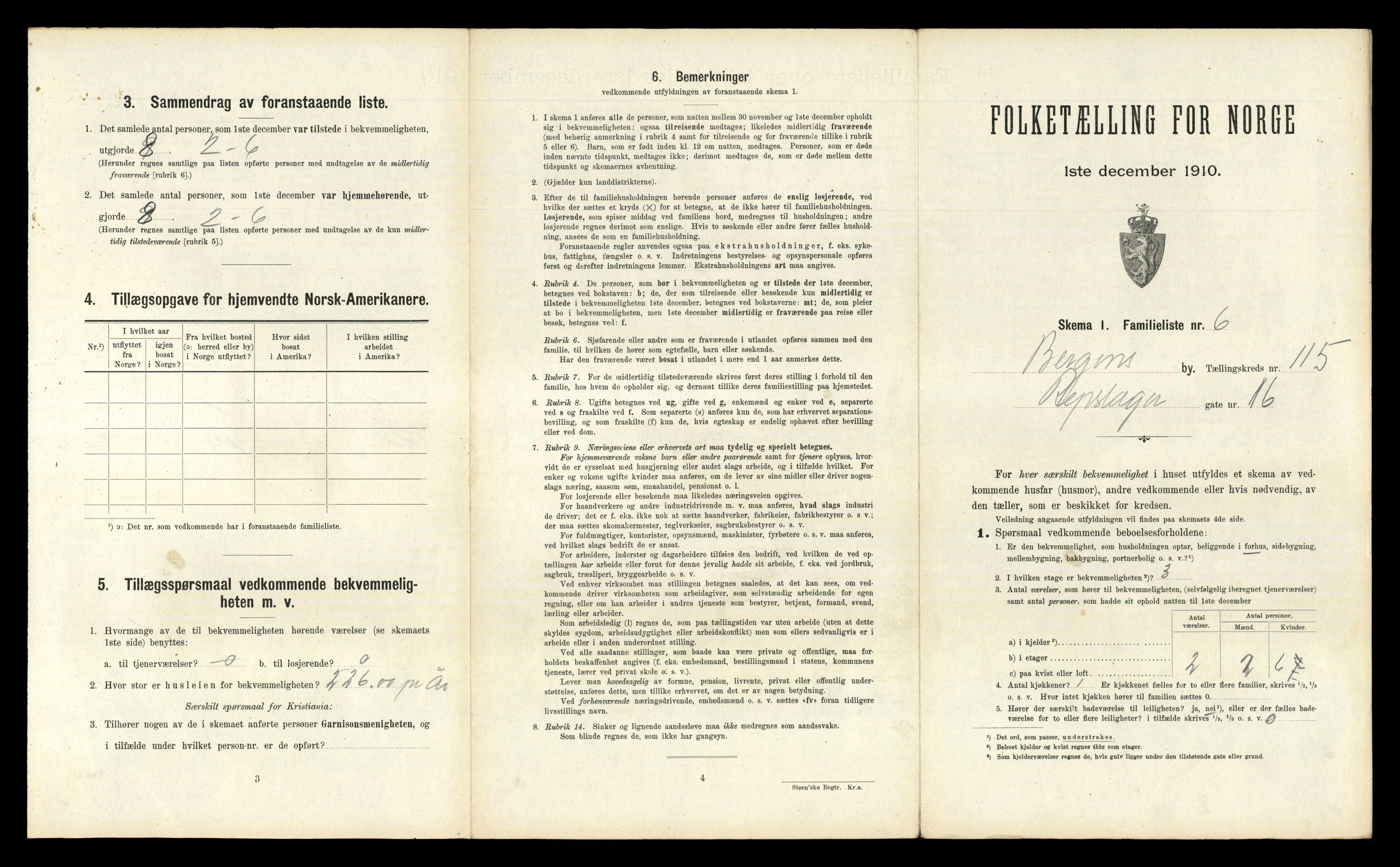 RA, 1910 census for Bergen, 1910, p. 40139