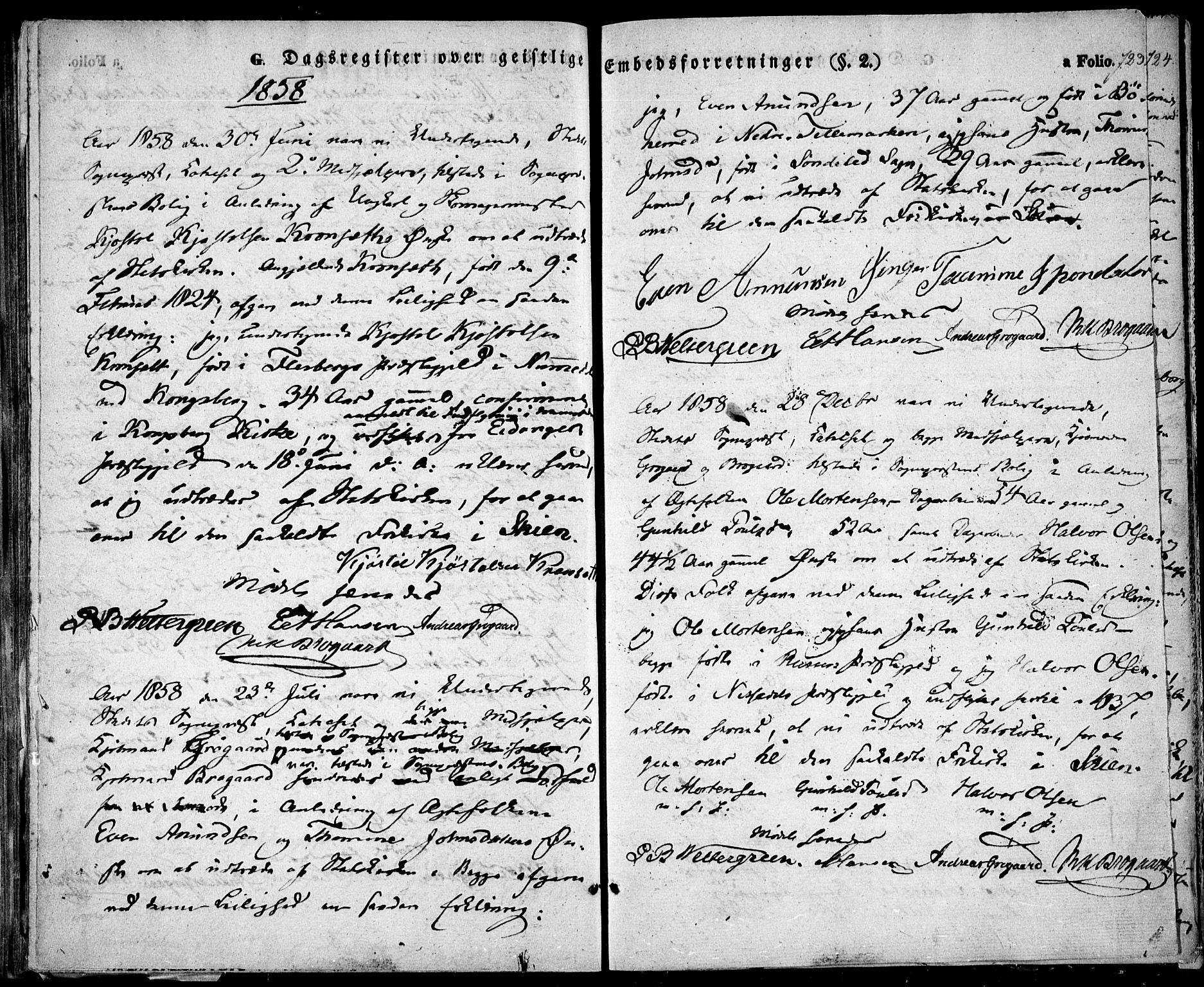 Risør sokneprestkontor, SAK/1111-0035/F/Fa/L0003: Parish register (official) no. A 3, 1838-1864, p. 723