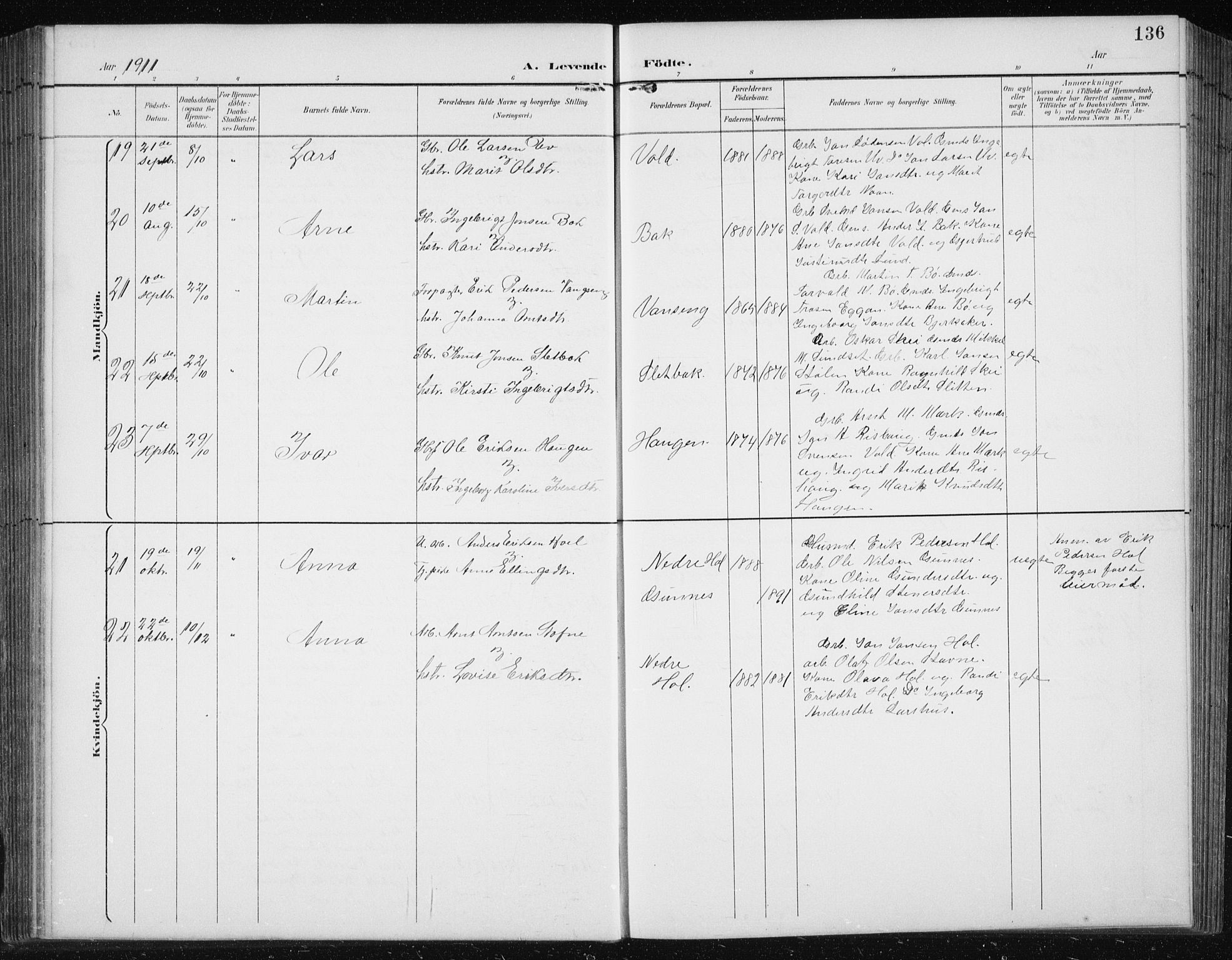 Ministerialprotokoller, klokkerbøker og fødselsregistre - Sør-Trøndelag, AV/SAT-A-1456/674/L0876: Parish register (copy) no. 674C03, 1892-1912, p. 136