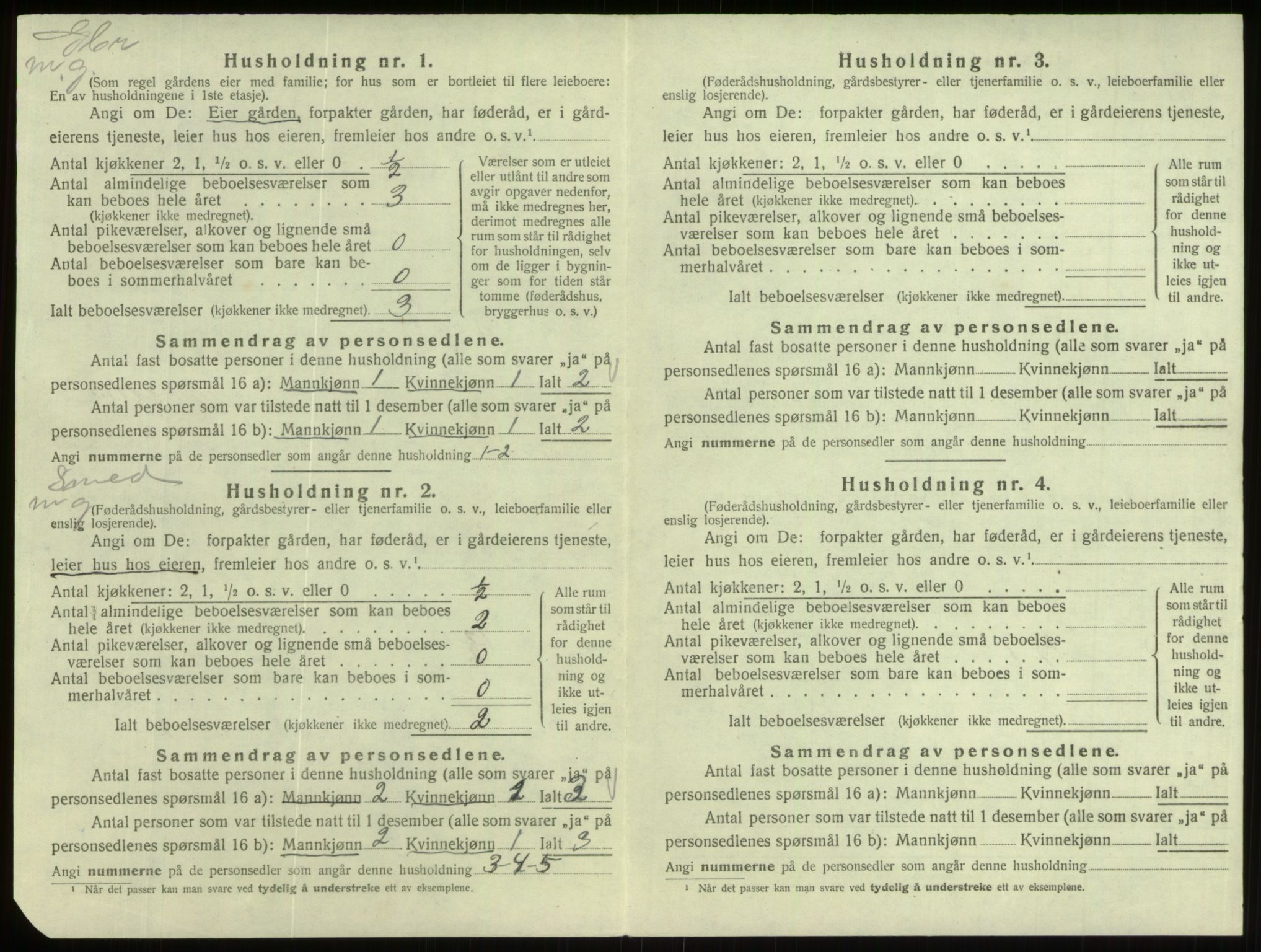 SAB, 1920 census for Eid, 1920, p. 321