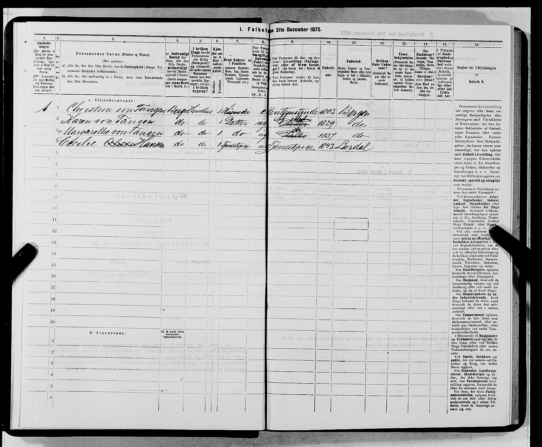 SAB, 1875 census for 1301 Bergen, 1875, p. 5208