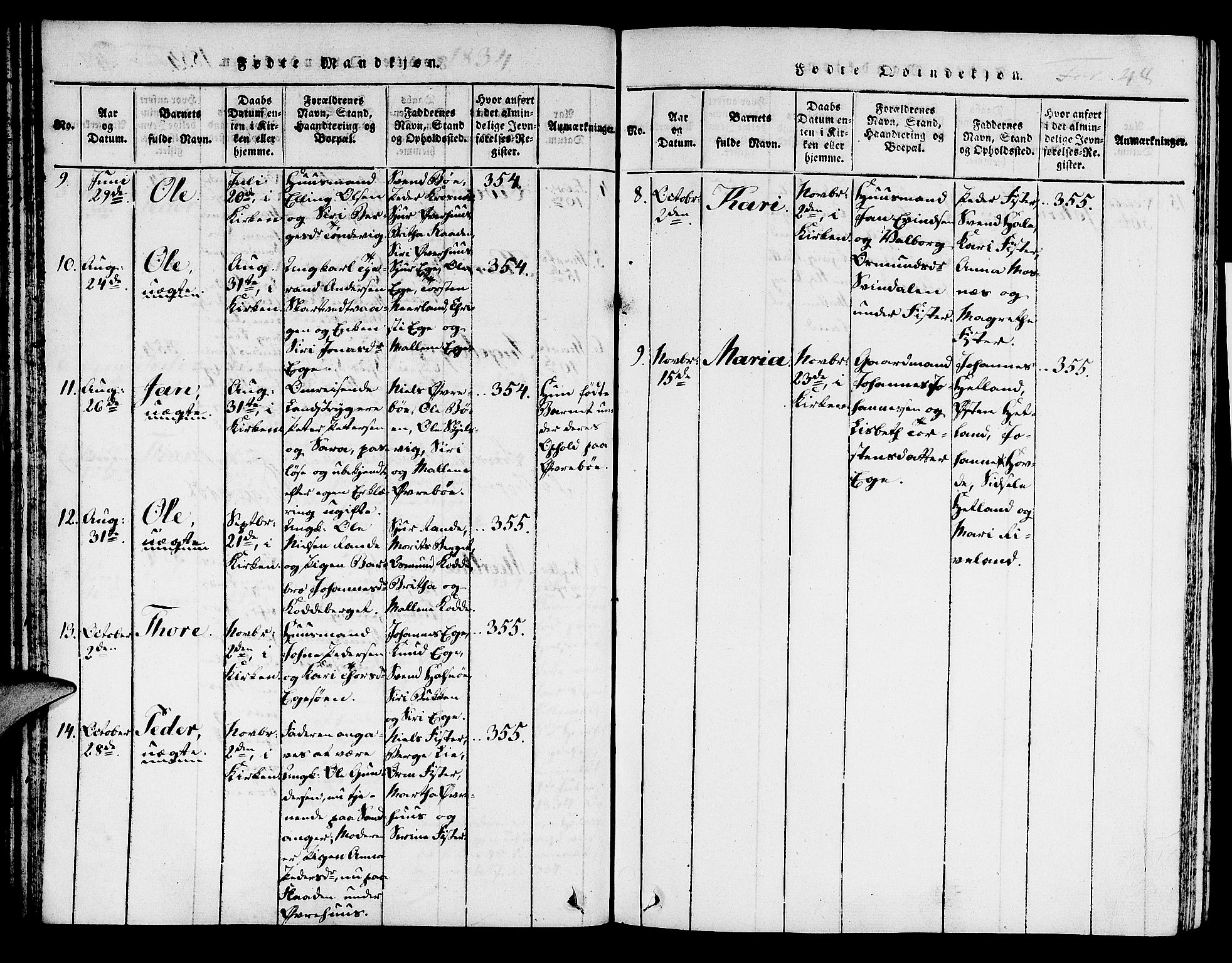 Hjelmeland sokneprestkontor, AV/SAST-A-101843/01/IV/L0004: Parish register (official) no. A 4, 1816-1834, p. 48