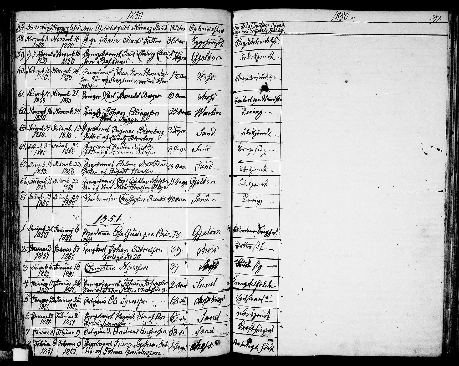 Moss prestekontor Kirkebøker, SAO/A-2003/G/Ga/L0001: Parish register (copy) no. I 1, 1835-1851, p. 299