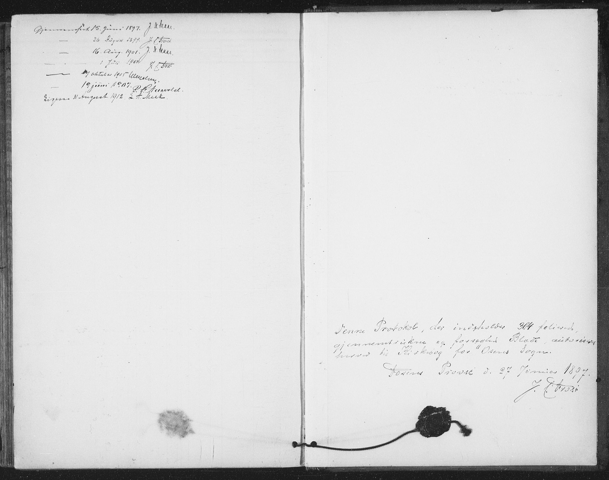 Ministerialprotokoller, klokkerbøker og fødselsregistre - Sør-Trøndelag, SAT/A-1456/658/L0723: Parish register (official) no. 658A02, 1897-1912