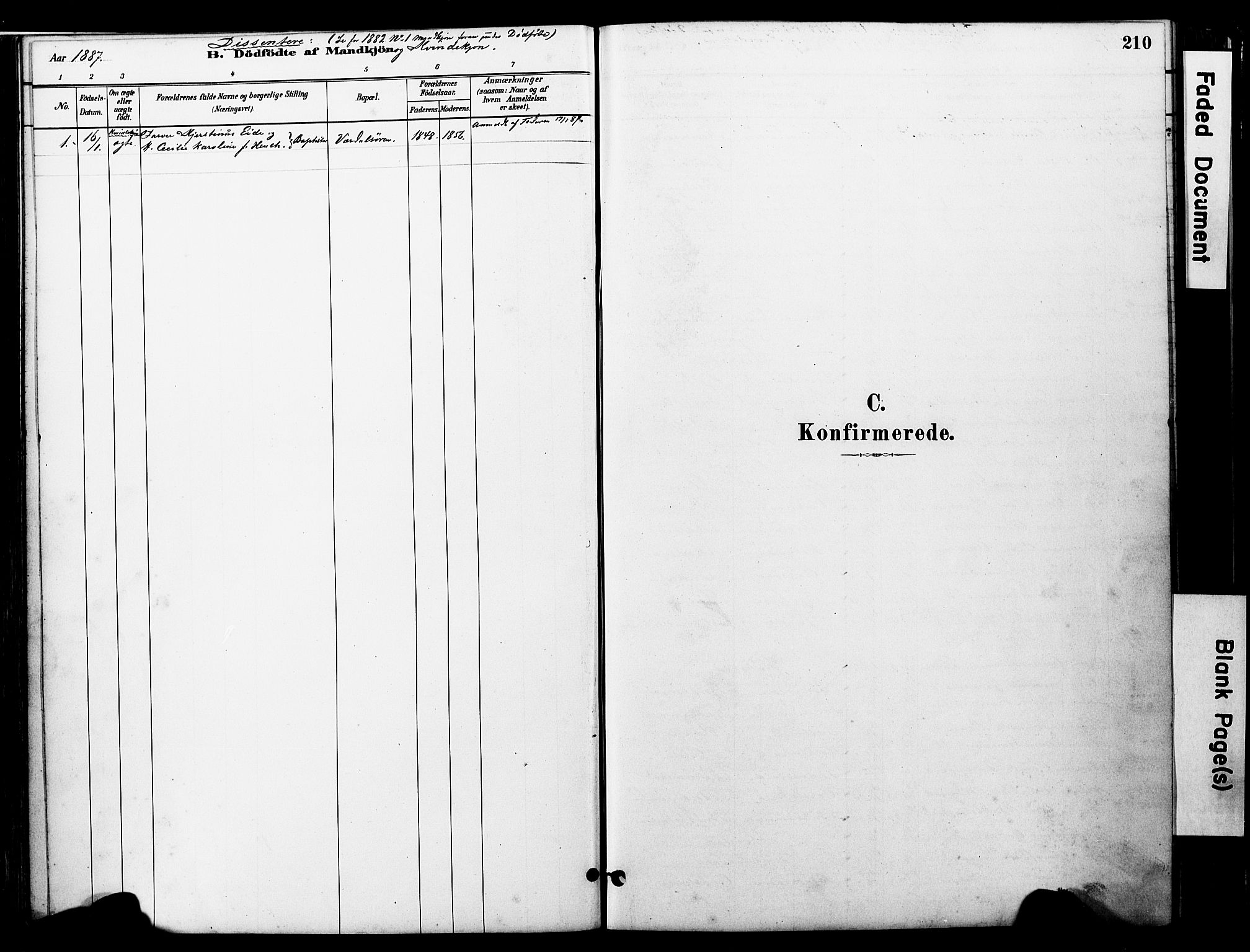 Ministerialprotokoller, klokkerbøker og fødselsregistre - Nord-Trøndelag, SAT/A-1458/723/L0244: Parish register (official) no. 723A13, 1881-1899, p. 210