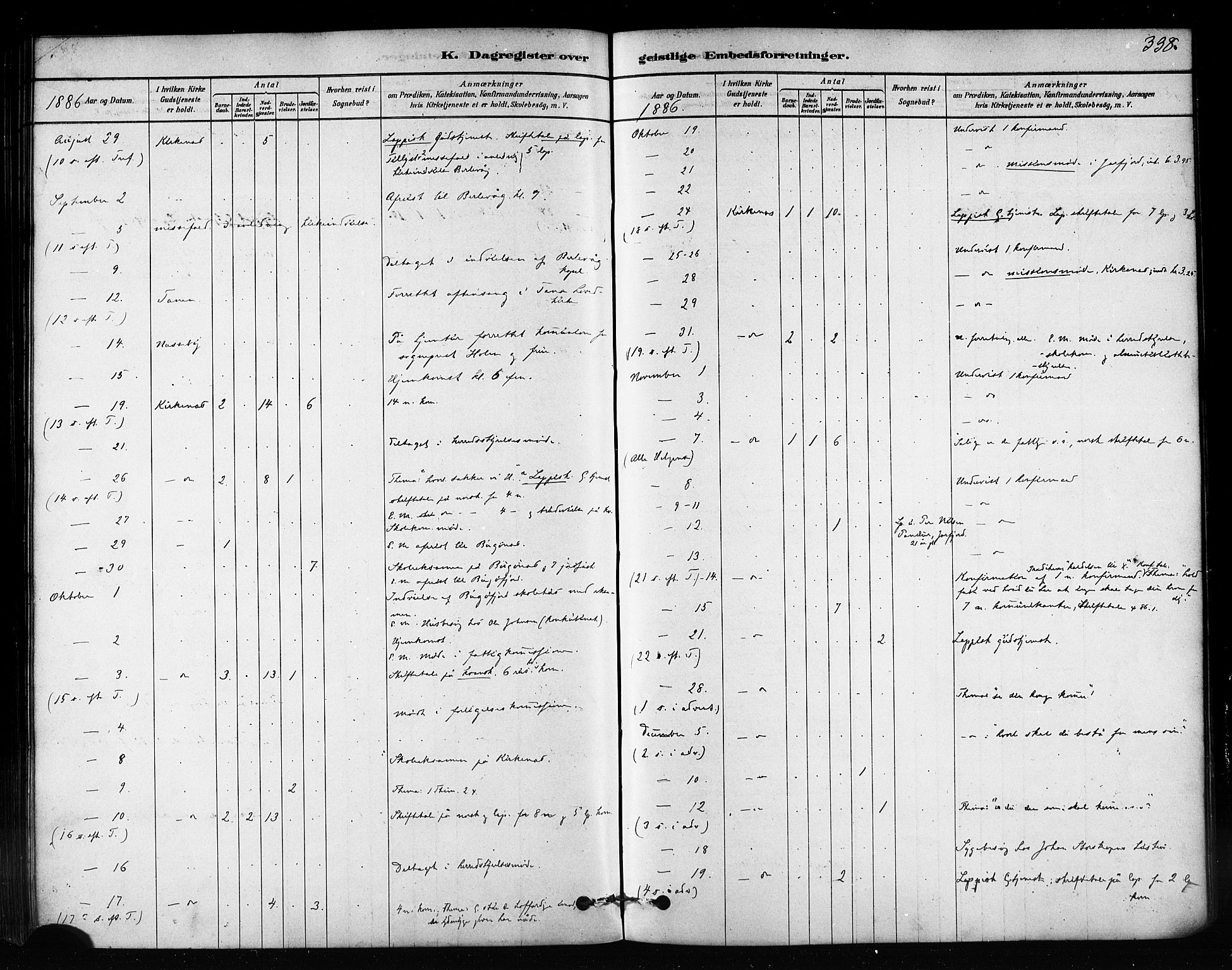 Sør-Varanger sokneprestkontor, AV/SATØ-S-1331/H/Ha/L0003kirke: Parish register (official) no. 3, 1878-1891, p. 338