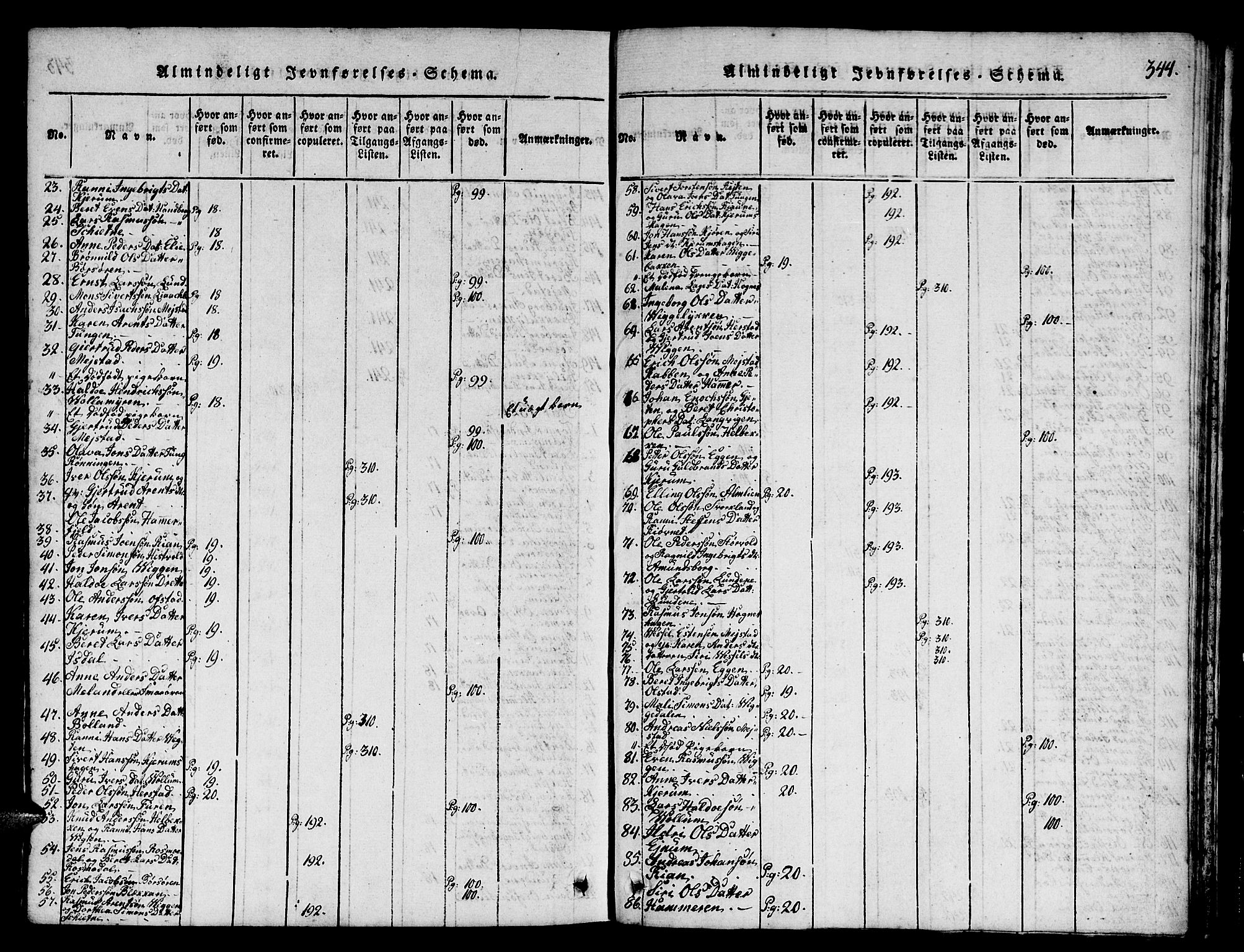 Ministerialprotokoller, klokkerbøker og fødselsregistre - Sør-Trøndelag, SAT/A-1456/665/L0776: Parish register (copy) no. 665C01, 1817-1837, p. 344