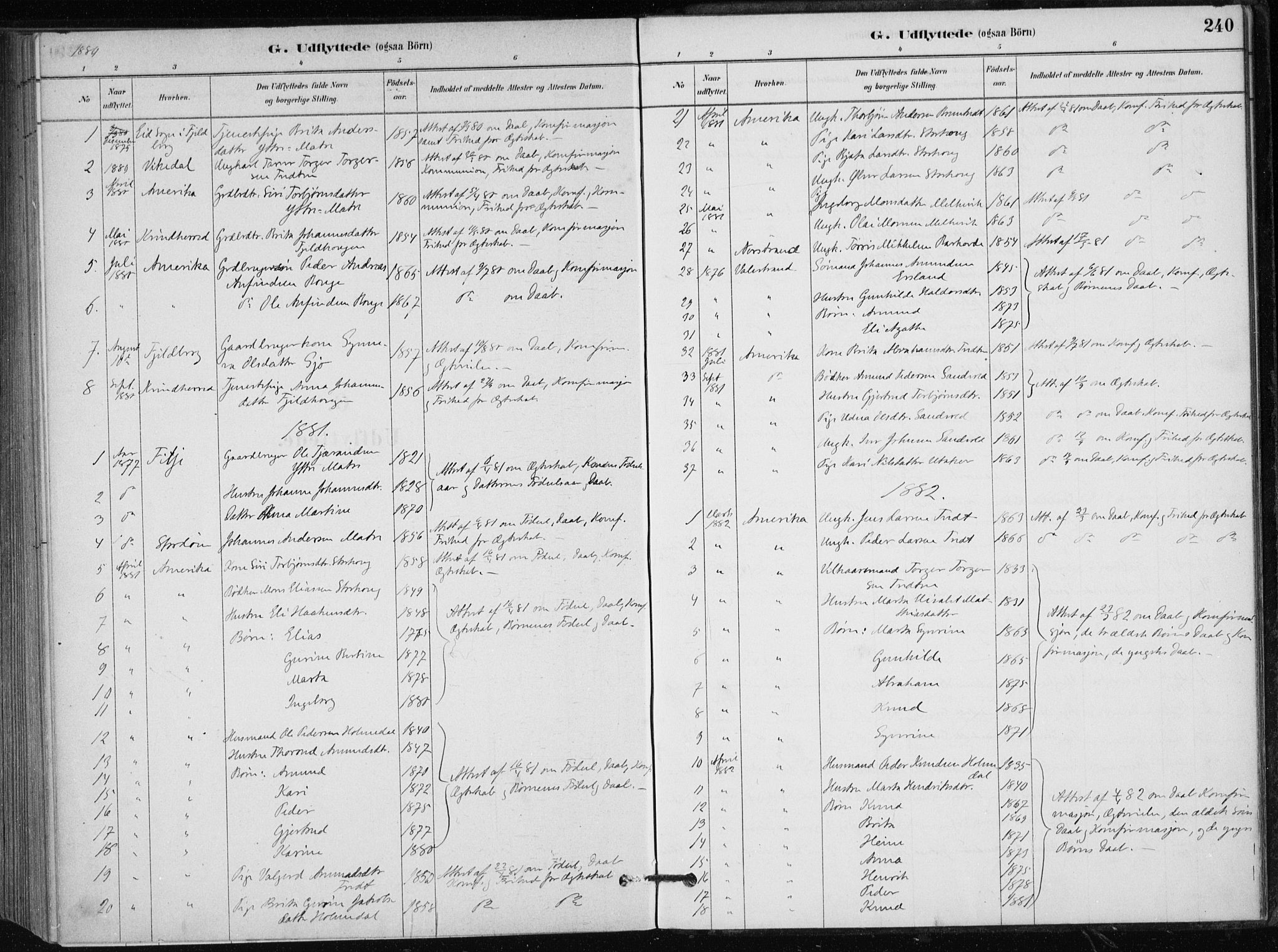 Skånevik sokneprestembete, SAB/A-77801/H/Haa: Parish register (official) no. C  1, 1879-1917, p. 240