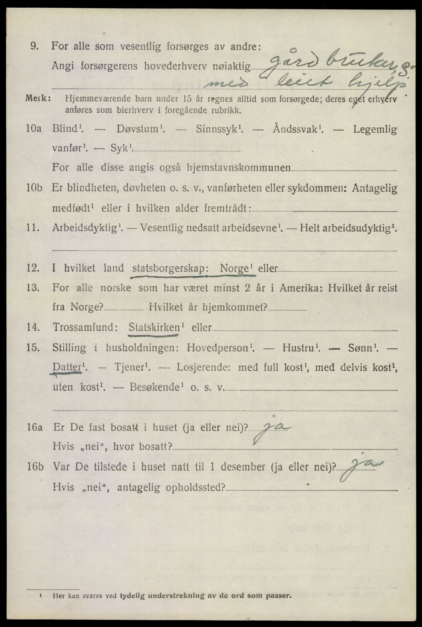 SAKO, 1920 census for Andebu, 1920, p. 5097