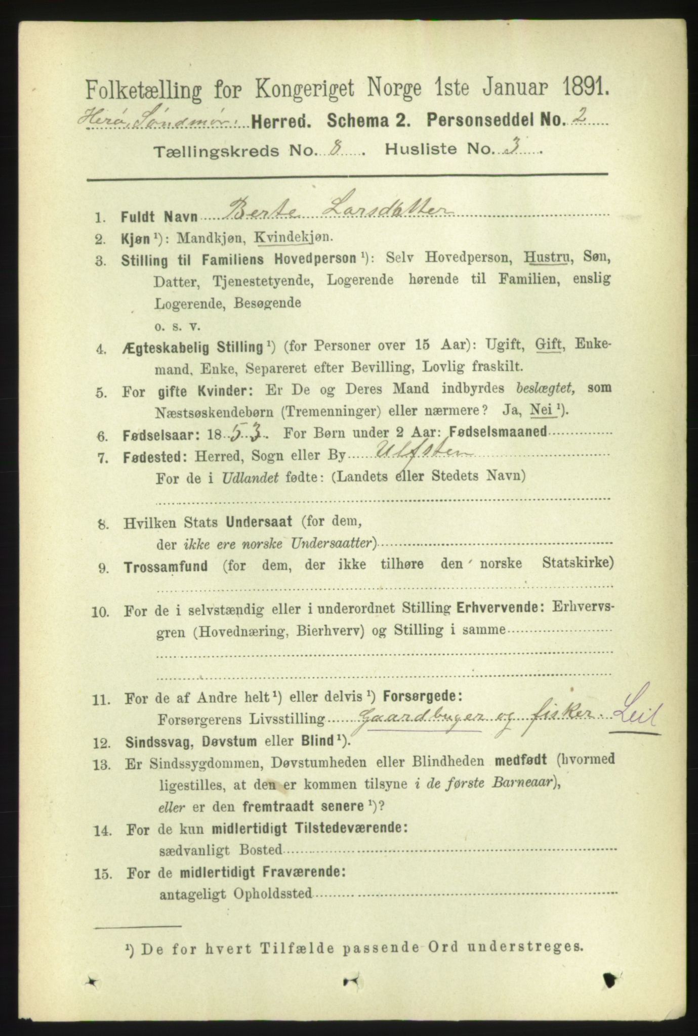 RA, 1891 census for 1515 Herøy, 1891, p. 3265