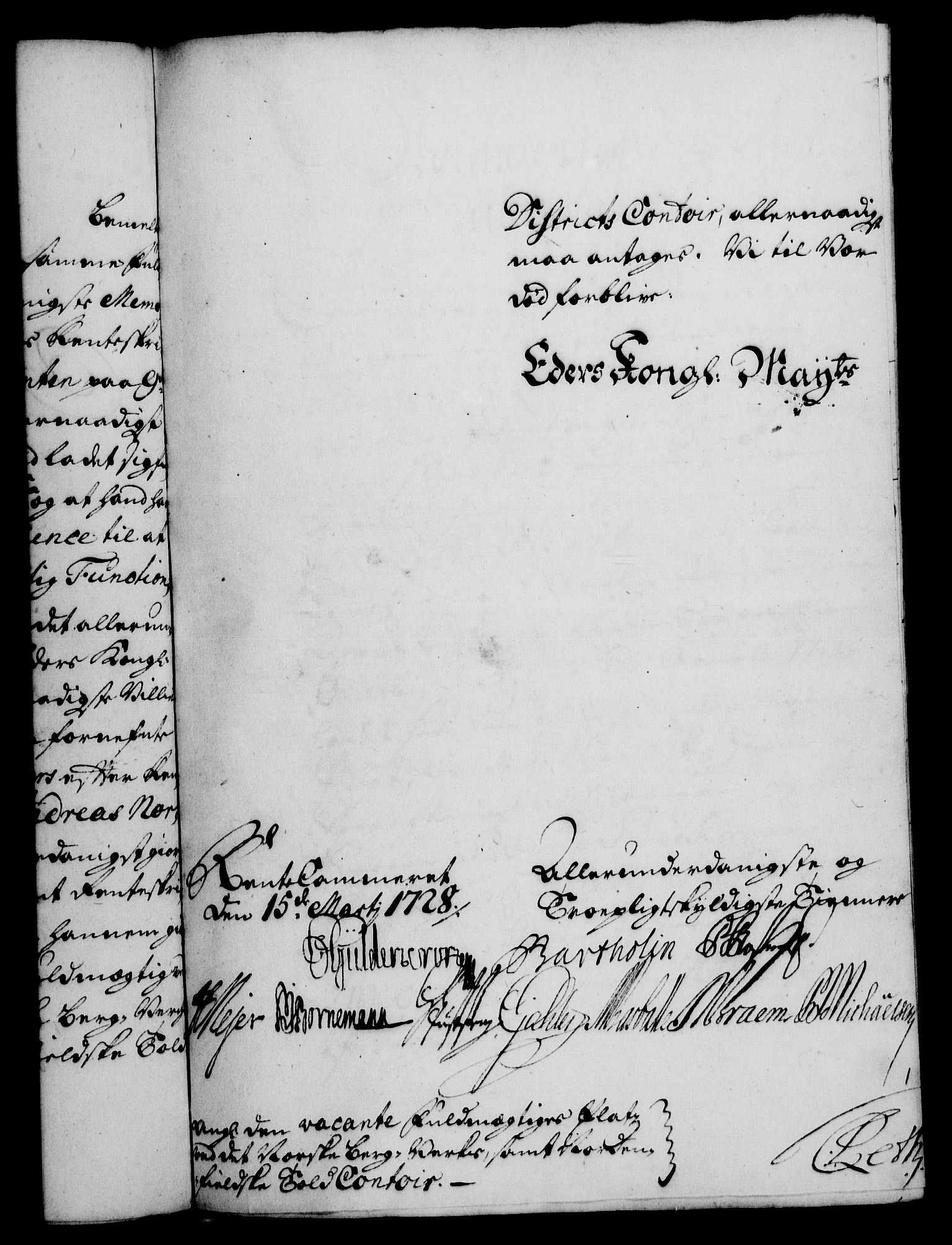 Rentekammeret, Kammerkanselliet, RA/EA-3111/G/Gf/Gfa/L0011: Norsk relasjons- og resolusjonsprotokoll (merket RK 52.11), 1728, p. 194