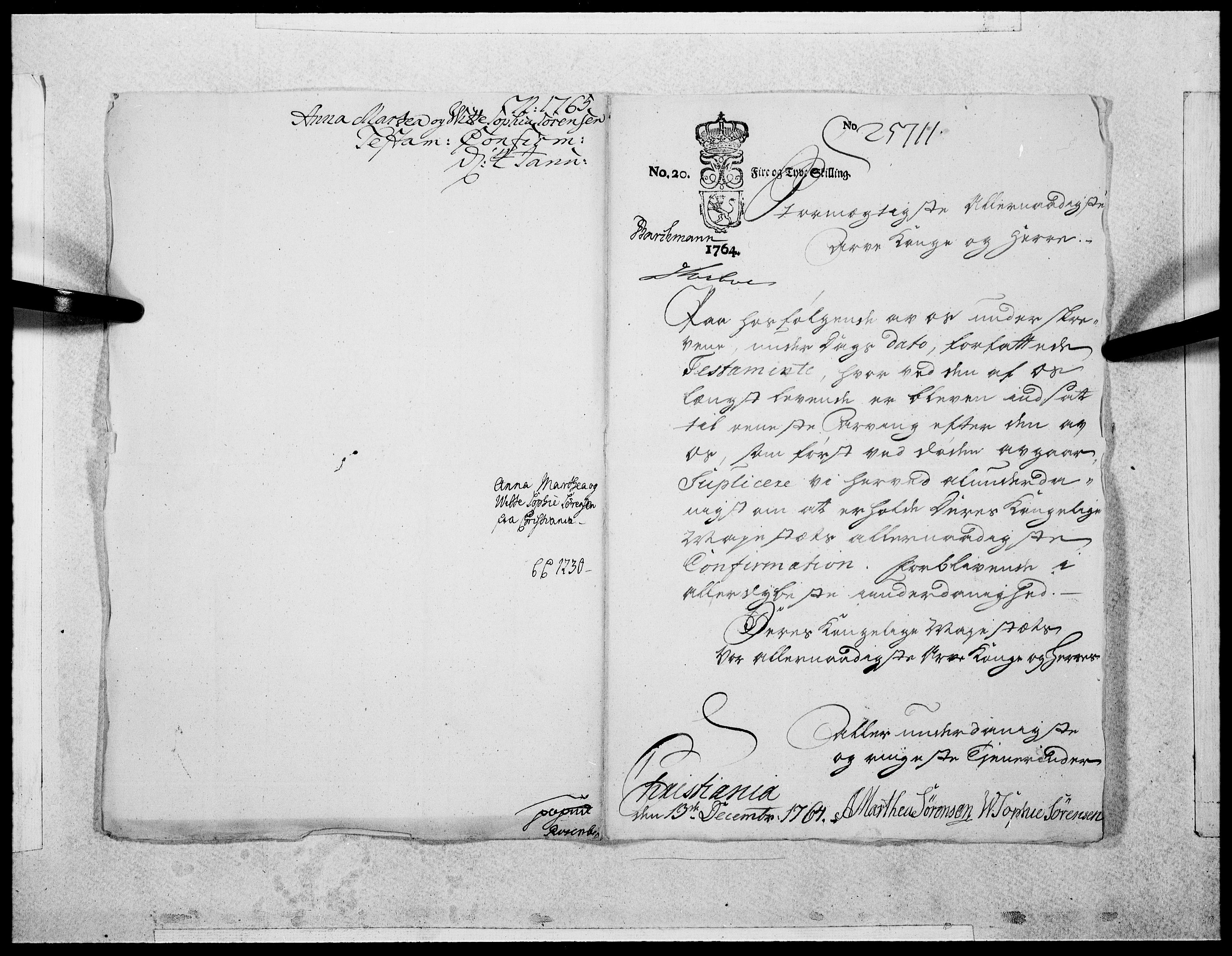 Danske Kanselli 1572-1799, AV/RA-EA-3023/F/Fc/Fcc/Fcca/L0190: Norske innlegg 1572-1799, 1765, p. 4