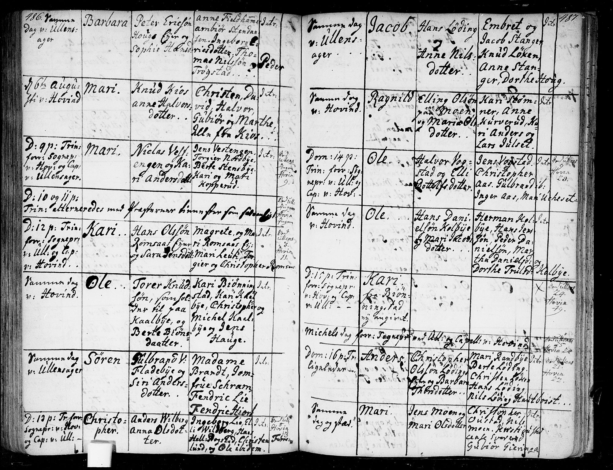 Ullensaker prestekontor Kirkebøker, SAO/A-10236a/F/Fa/L0005: Parish register (official) no. I 5, 1733-1762, p. 486-487