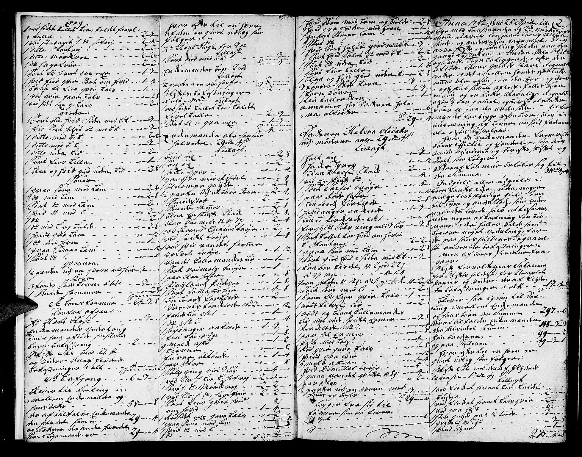 Sunnfjord tingrett, AV/SAB-A-3201/1/H/Ha/Hab/L0006: Skifteprotokoll, 1752-1767, p. 1b-2a