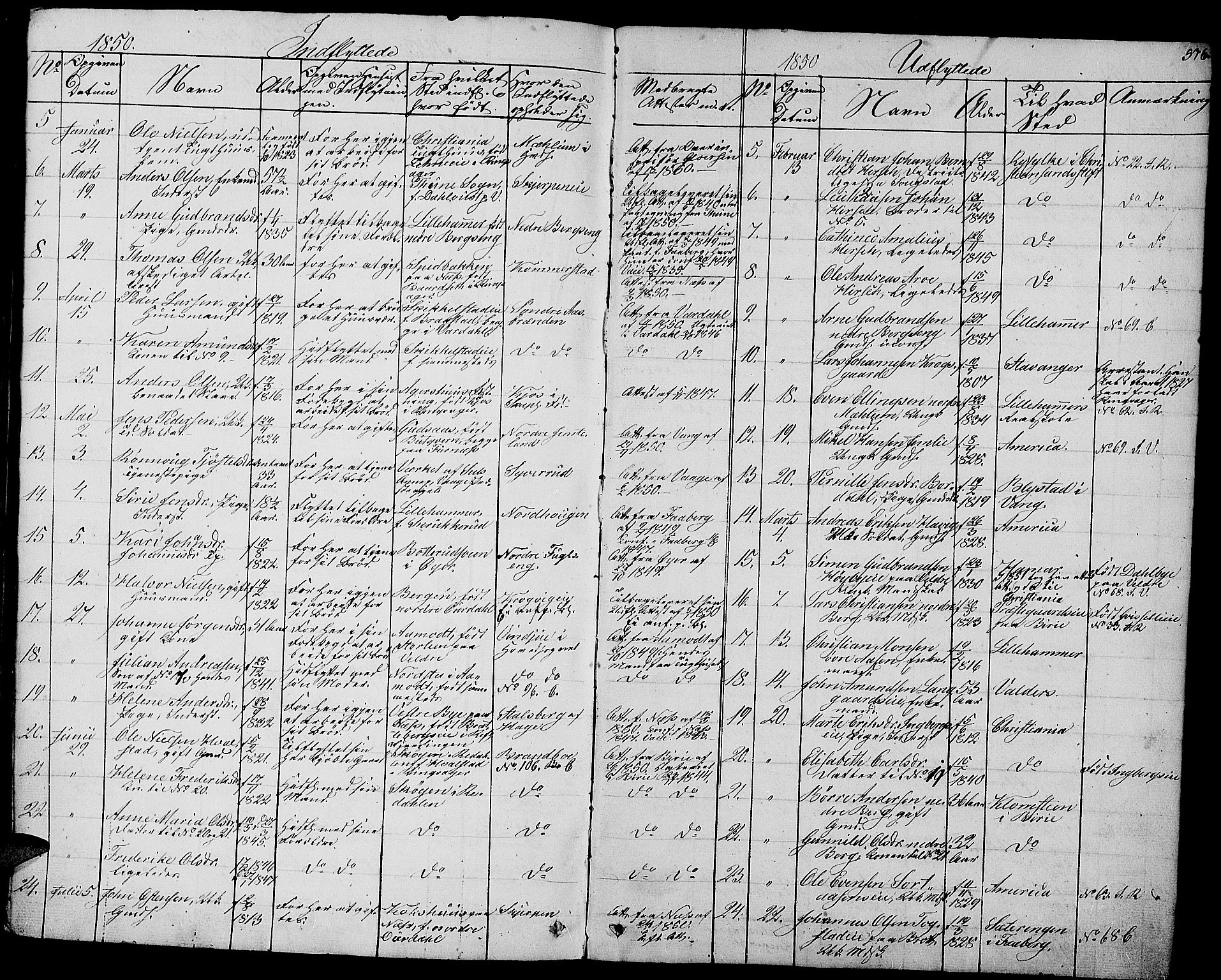 Ringsaker prestekontor, SAH/PREST-014/L/La/L0005: Parish register (copy) no. 5, 1839-1850, p. 576