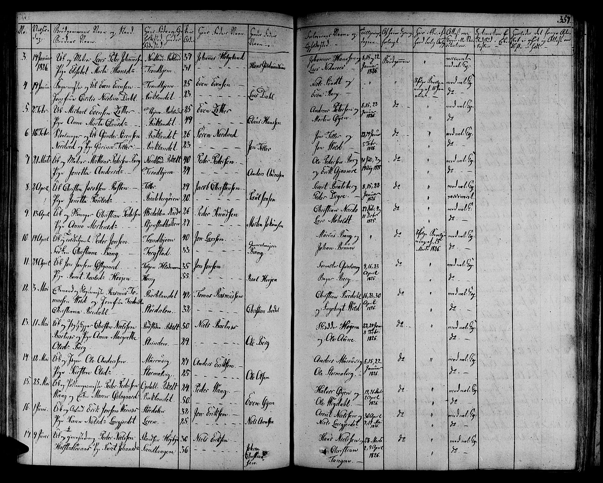 Ministerialprotokoller, klokkerbøker og fødselsregistre - Sør-Trøndelag, SAT/A-1456/606/L0286: Parish register (official) no. 606A04 /1, 1823-1840, p. 357