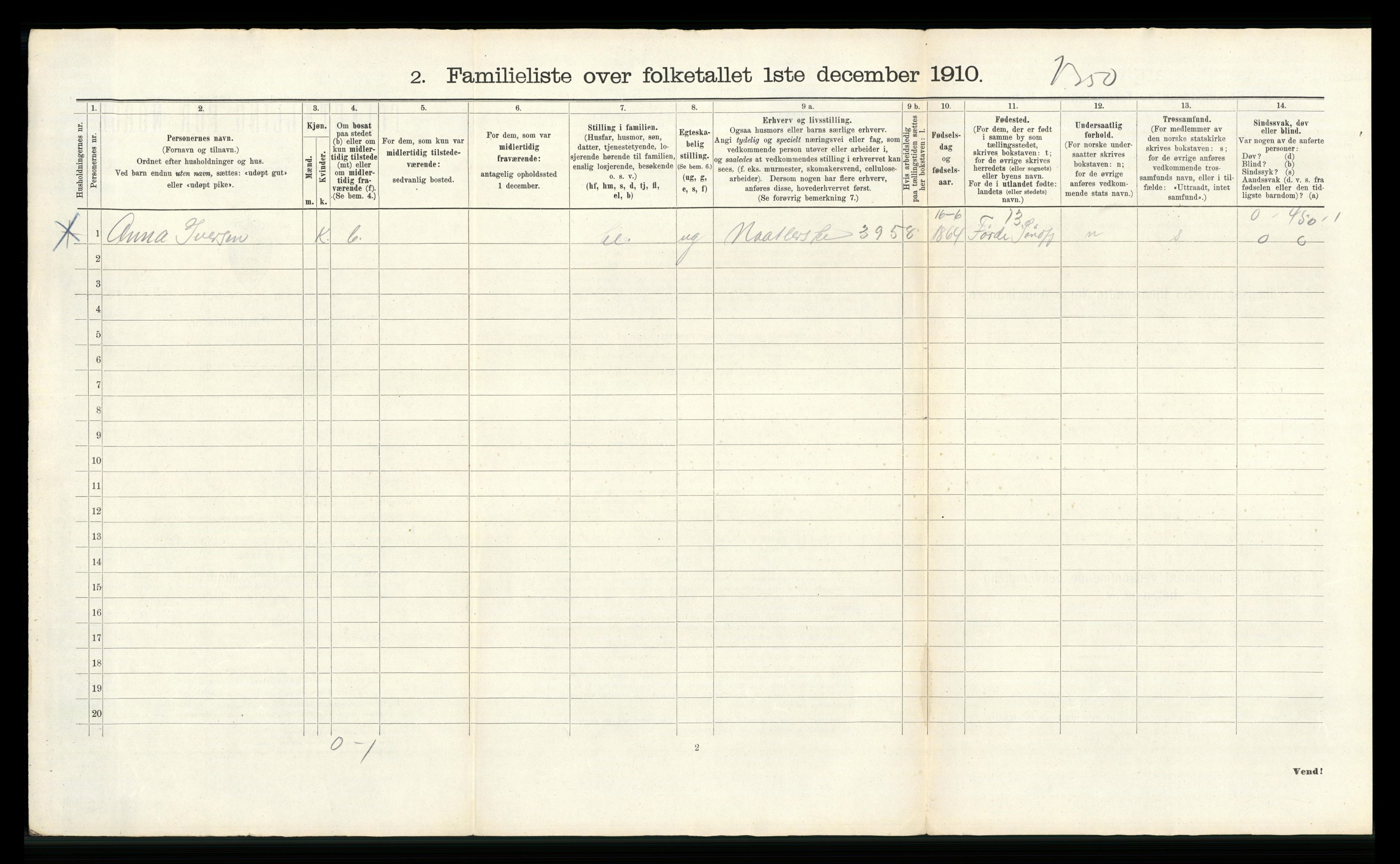 RA, 1910 census for Bergen, 1910, p. 27352