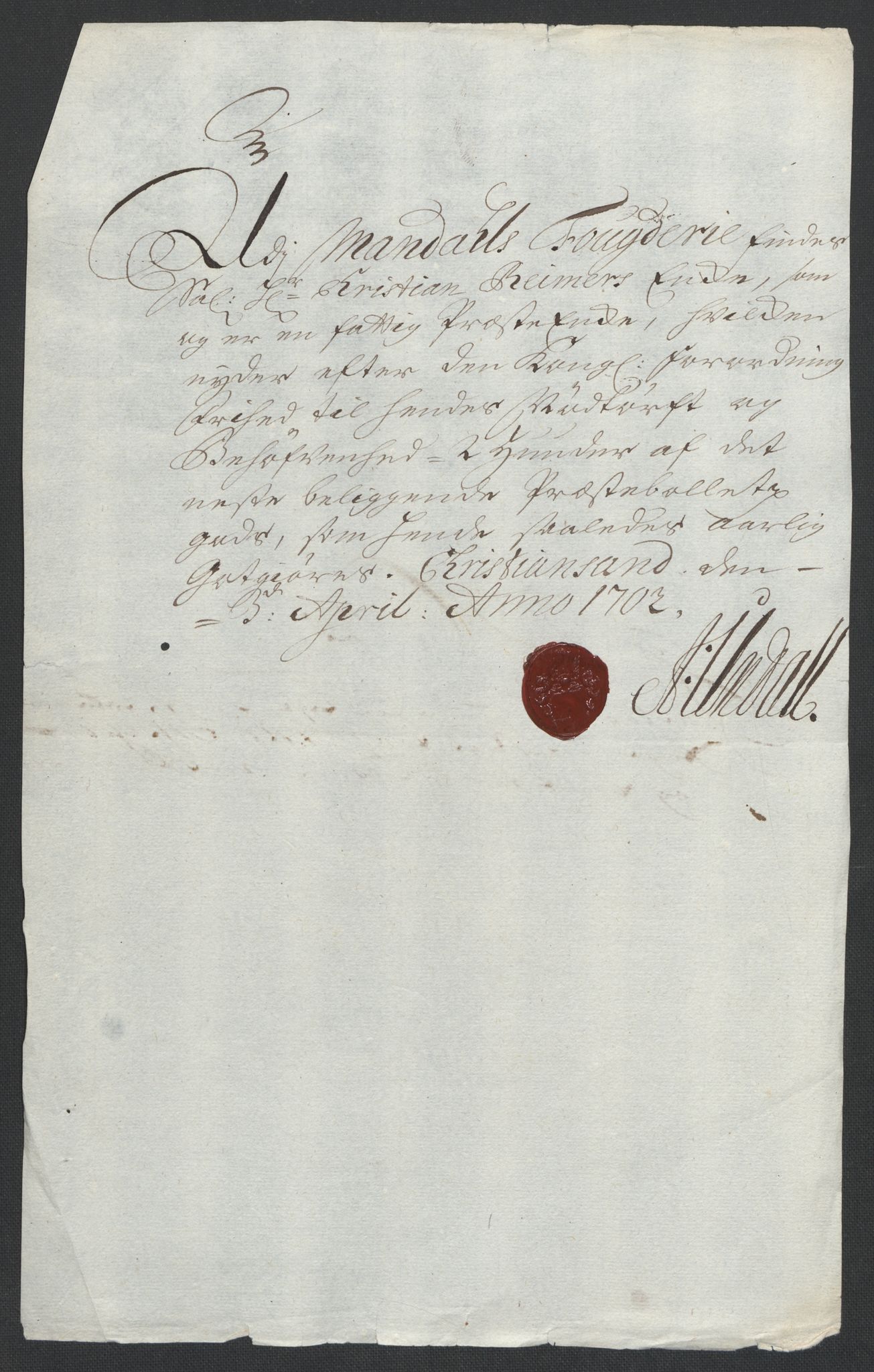 Rentekammeret inntil 1814, Reviderte regnskaper, Fogderegnskap, AV/RA-EA-4092/R43/L2549: Fogderegnskap Lista og Mandal, 1701-1702, p. 173