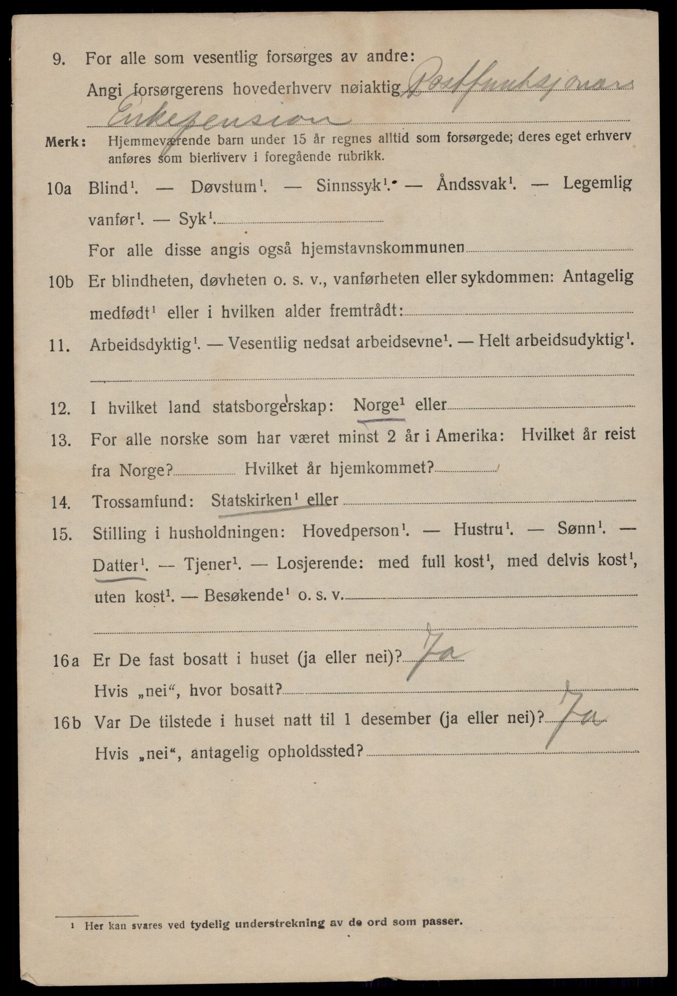 SAST, 1920 census for Egersund town, 1920, p. 8053