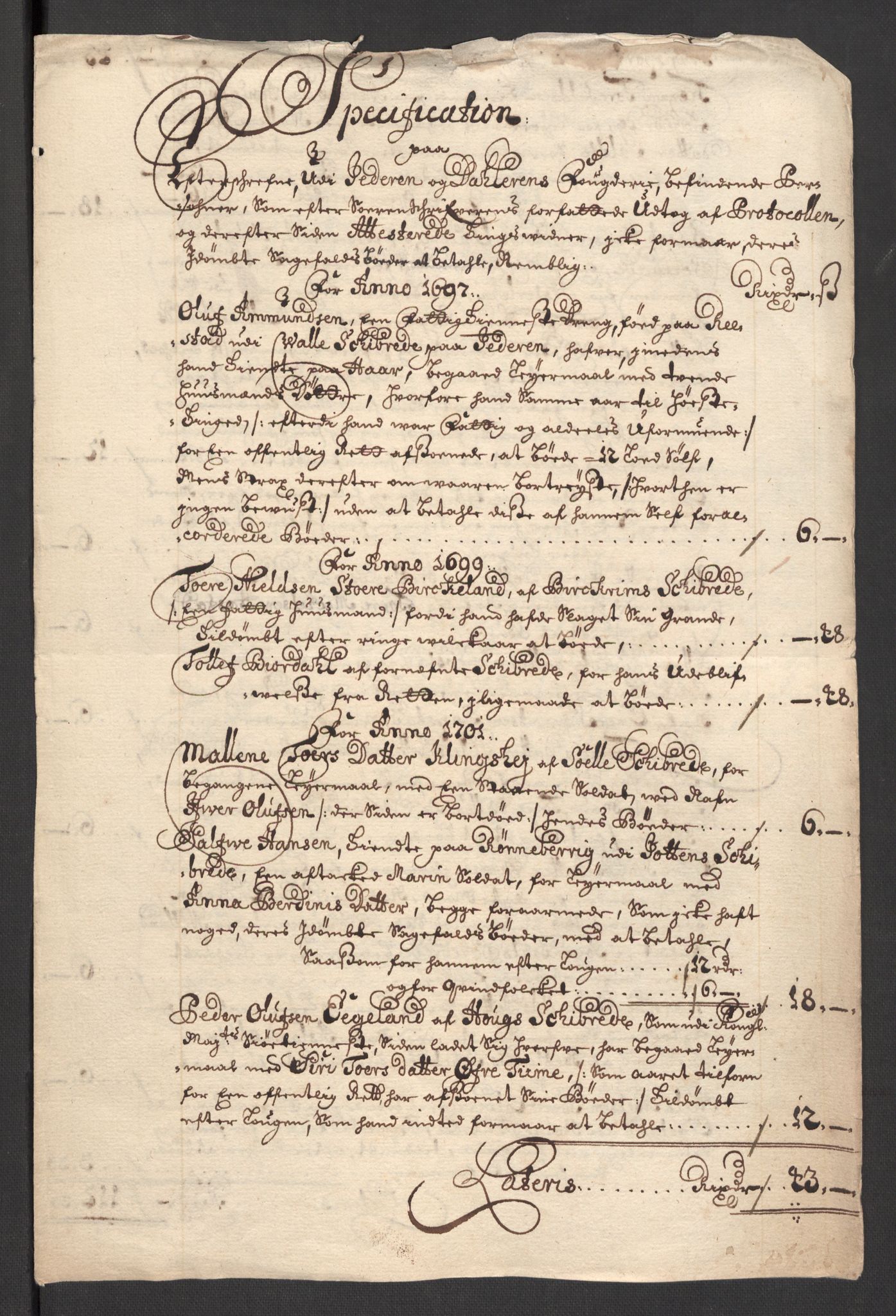 Rentekammeret inntil 1814, Reviderte regnskaper, Fogderegnskap, AV/RA-EA-4092/R46/L2731: Fogderegnskap Jæren og Dalane, 1700-1702, p. 465