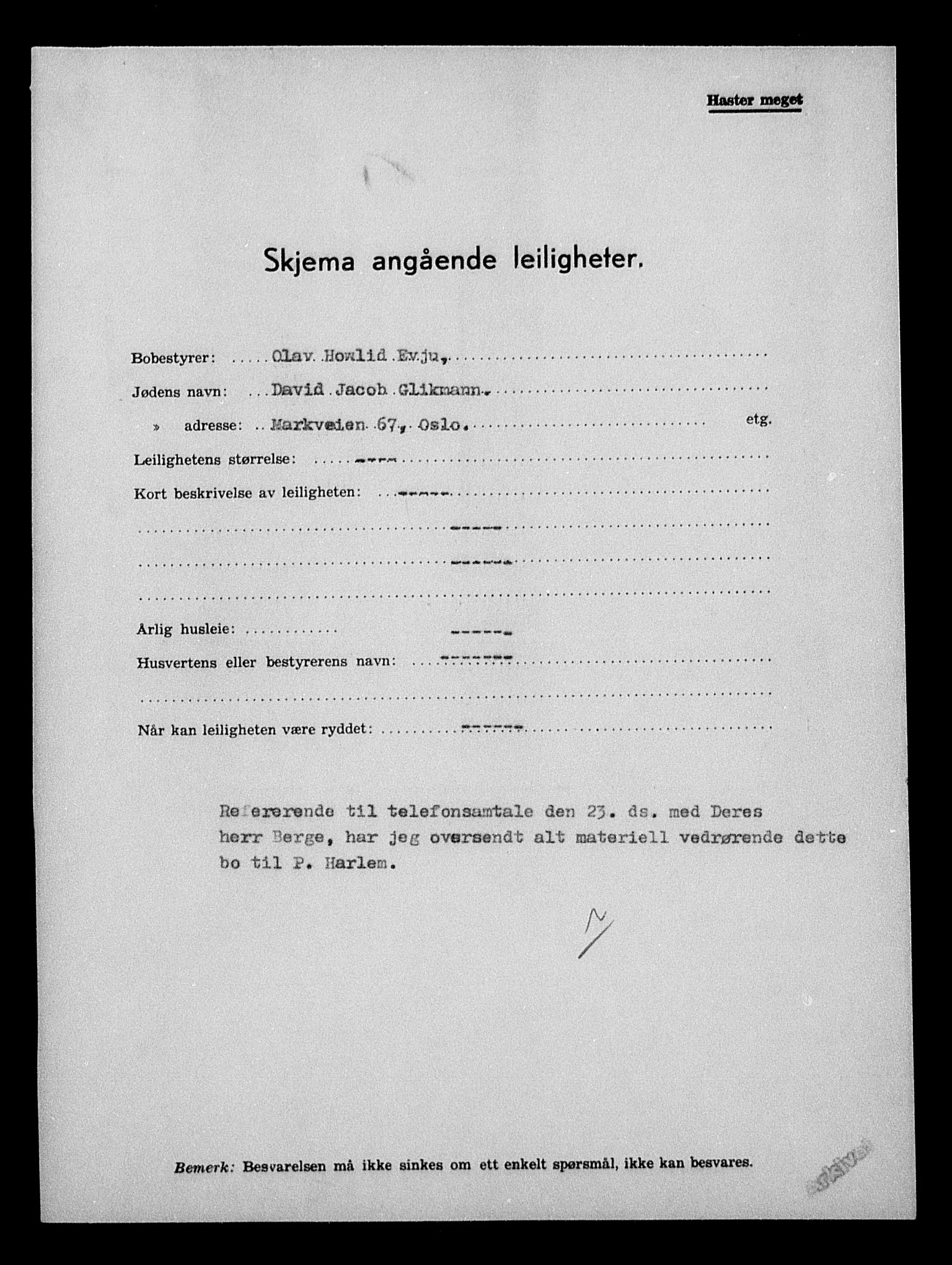 Justisdepartementet, Tilbakeføringskontoret for inndratte formuer, AV/RA-S-1564/H/Hc/Hcc/L0938: --, 1945-1947, p. 87